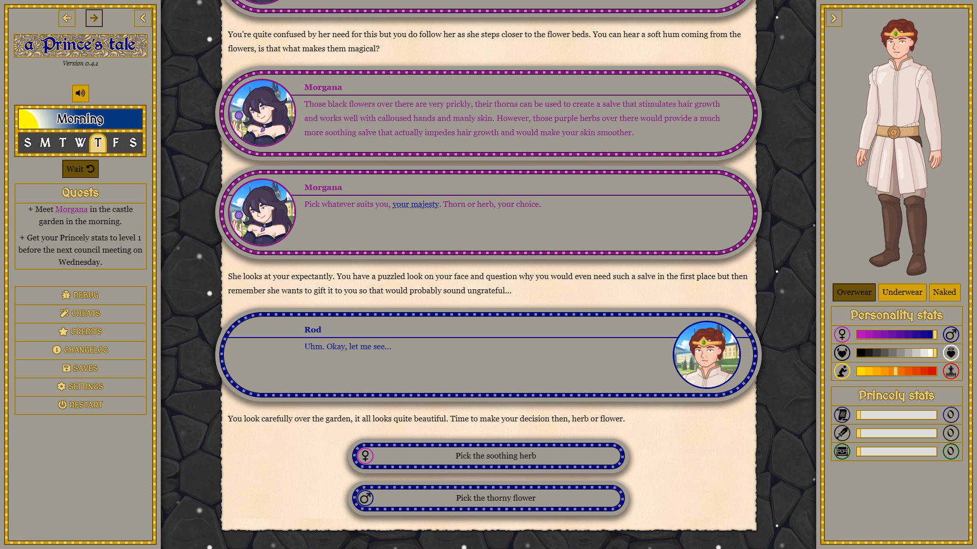 HTML A Prince's Tale [v0.6.1a] [tiny-pastry]