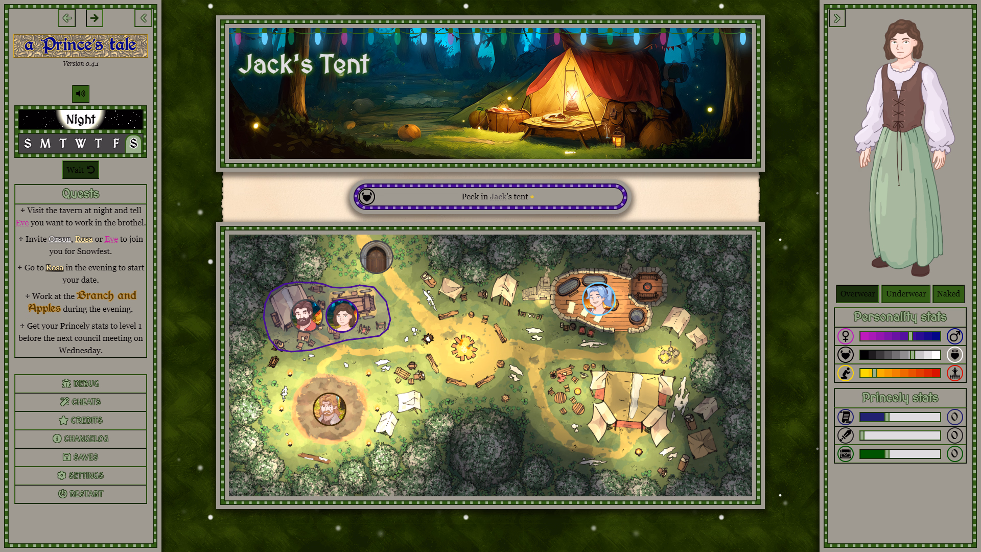 HTML A Prince's Tale [v0.6.1a] [tiny-pastry]