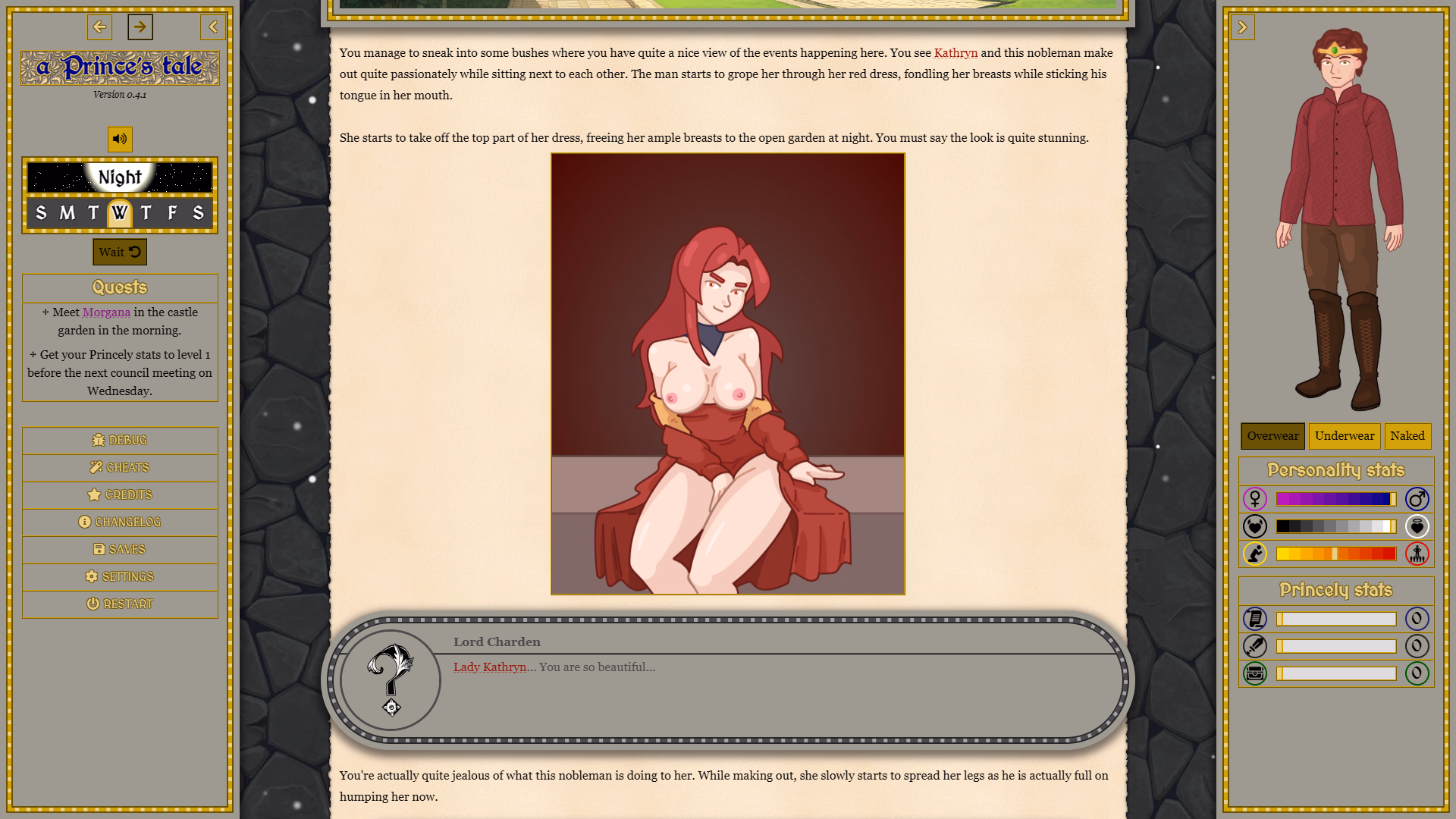 HTML A Prince's Tale [v0.6.1a] [tiny-pastry]