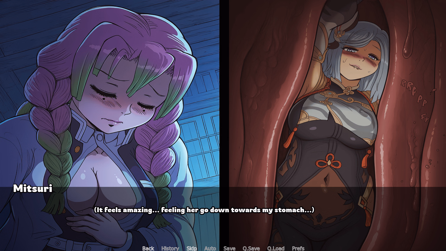 VN Ren'Py Completed The Adventure in the Forest - Vore Game [v1.1] [Zefiro VoreAI]