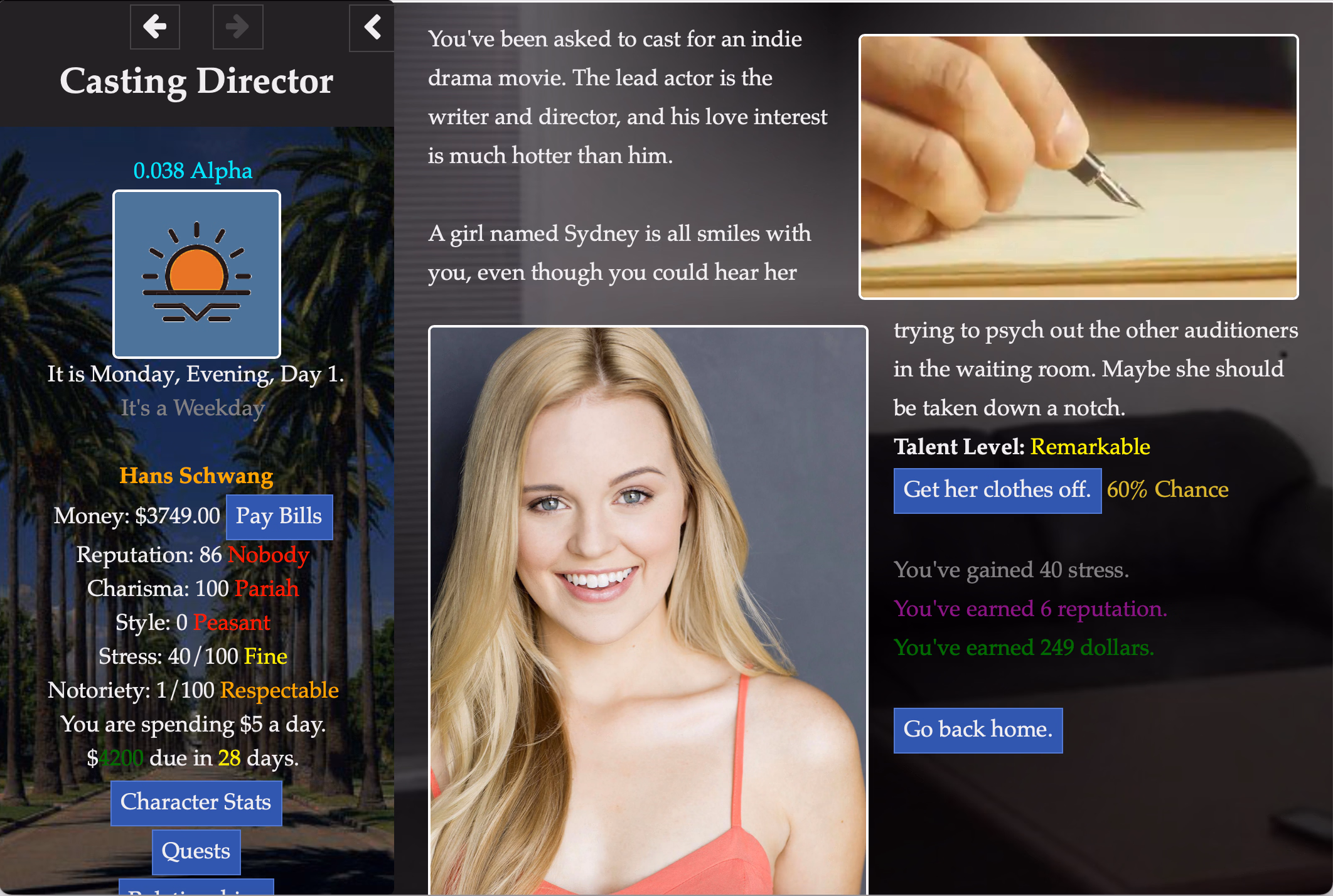 HTML Casting Director Fan Remake [v1.0.1] [scutterhutdev]