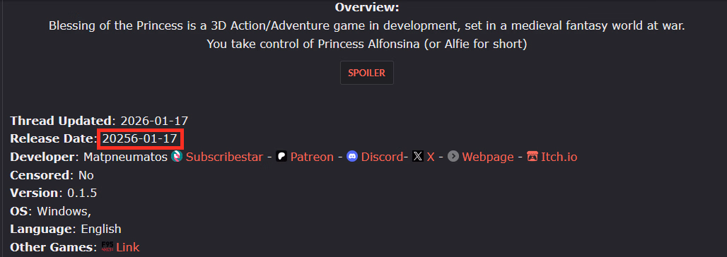 Unity Blessing of the Princess [v0.1.5] [Matpneumatos]