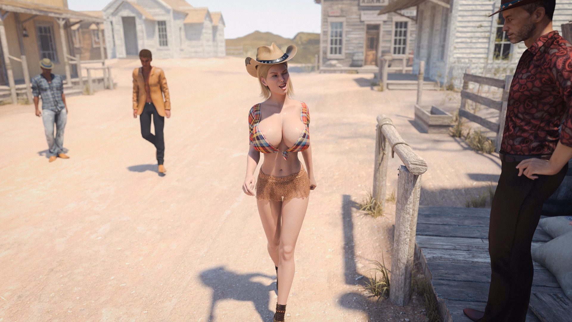 VN Ren'Py Lucky Lucy and Daltons Banging in the Wild West [v0.1] [Trash Panda]