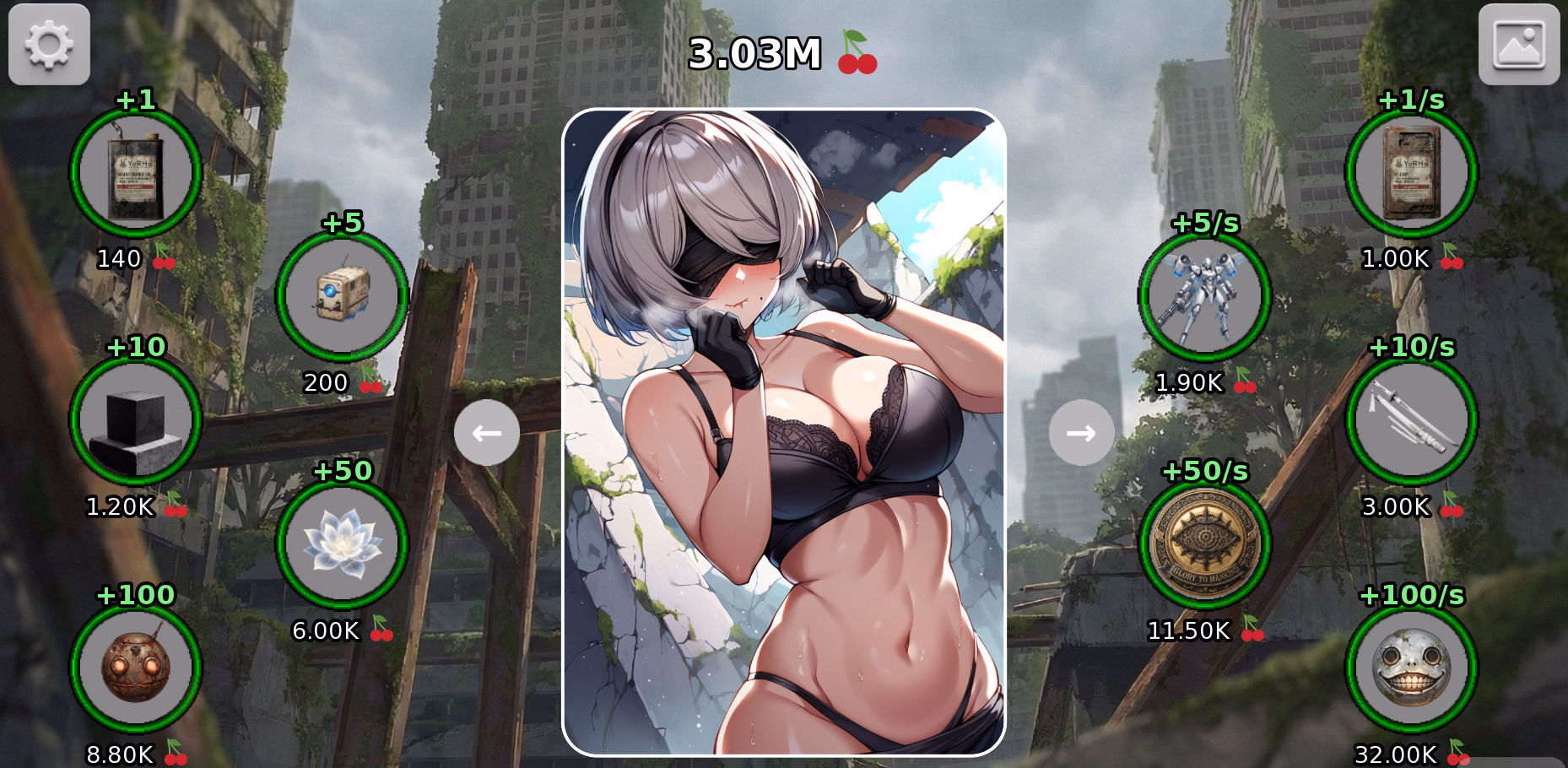 Ren'Py Completed 2B Clicker: System Overload [v1.0] [CuteCupcakes]