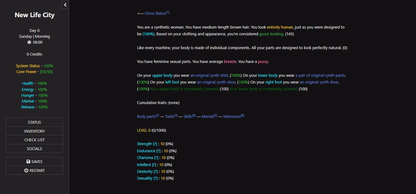HTML New Life City [v0.0.4] [Meimeei]