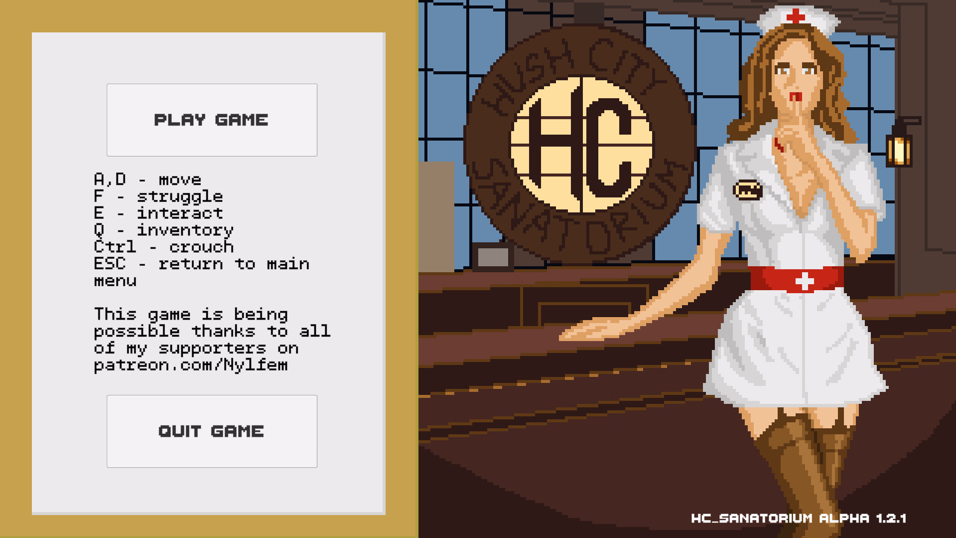 Unity HC Sanatorium [v1.2.1] [Nylfem]