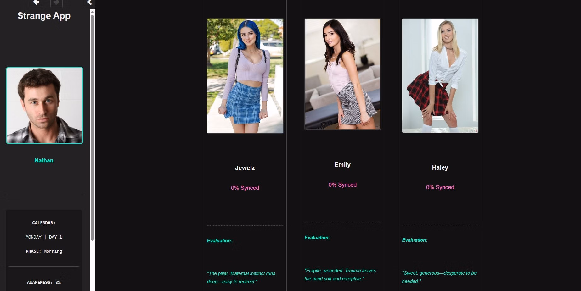 VN HTML Strange App [v1.1] [Aulus]