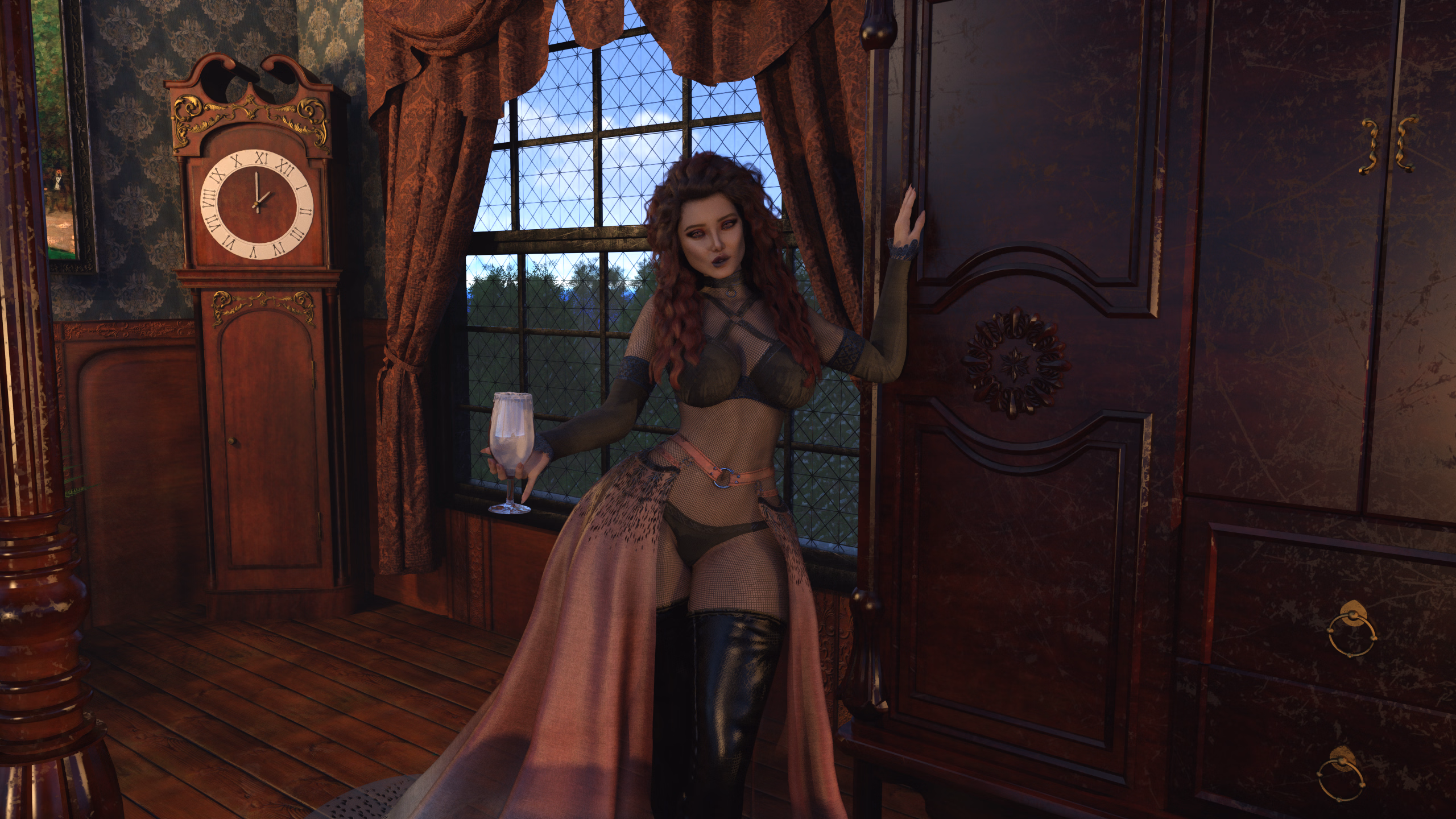 VN Ren'Py Sorceress In the Sinful Silkwood Yielding [Chp1 v1.0] [Preacher of Y]