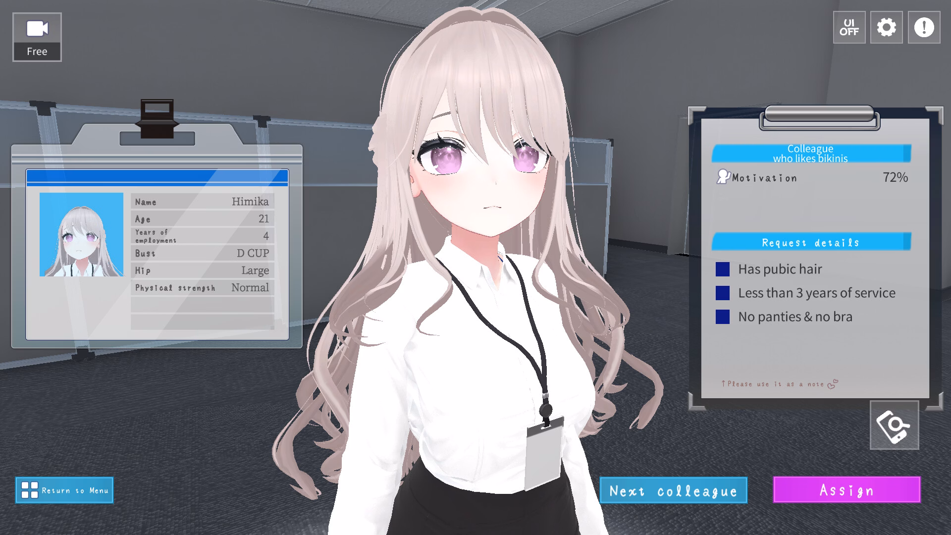 Unity Completed Let's Start Managing the Sexual Relief Department! [Steam] [MukudoriGames]