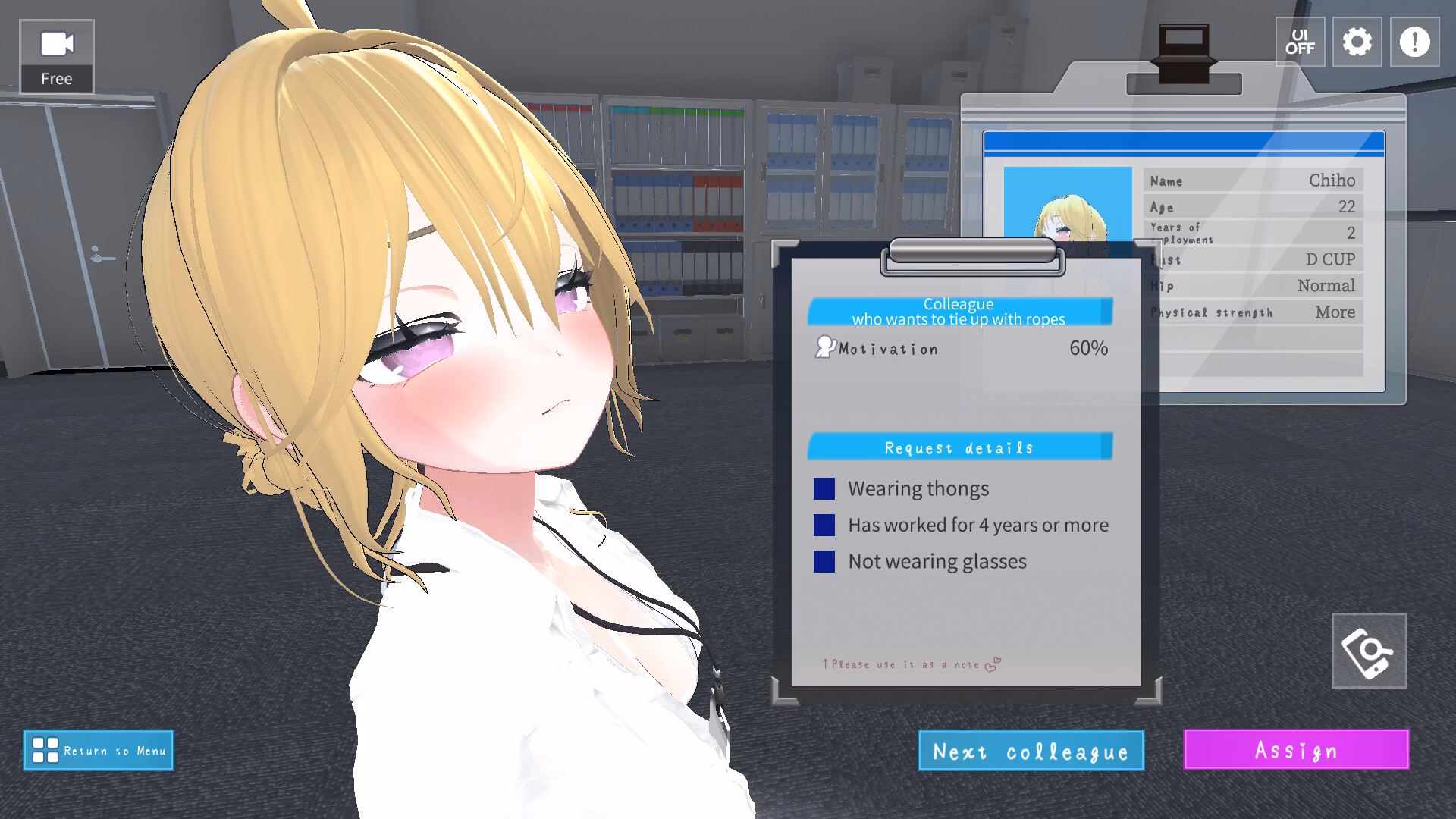 Unity Completed Let's Start Managing the Sexual Relief Department! [Steam] [MukudoriGames]