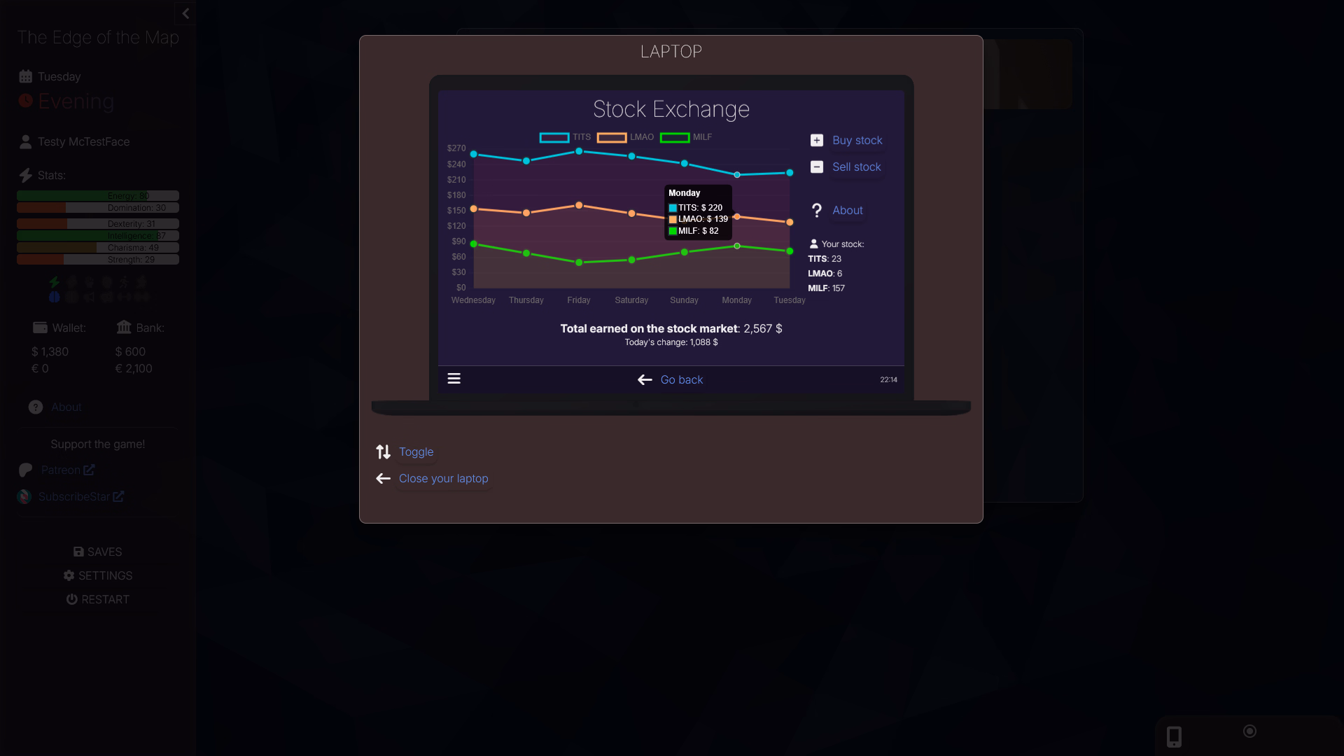 HTML The Edge of the Map [v0.03] [Testy McTestFace]