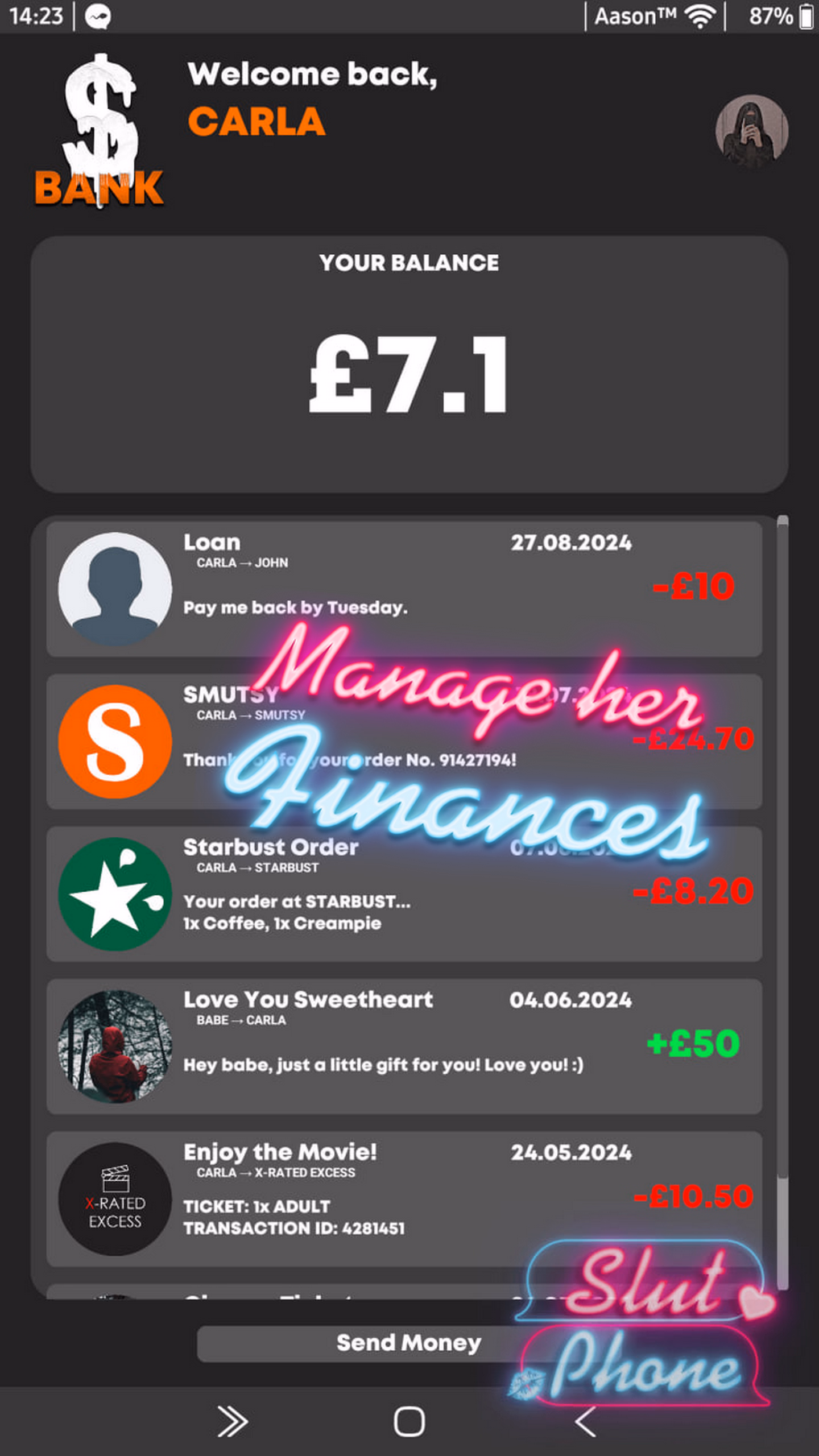 Unity Slut Phone [v0.95] [Aason]