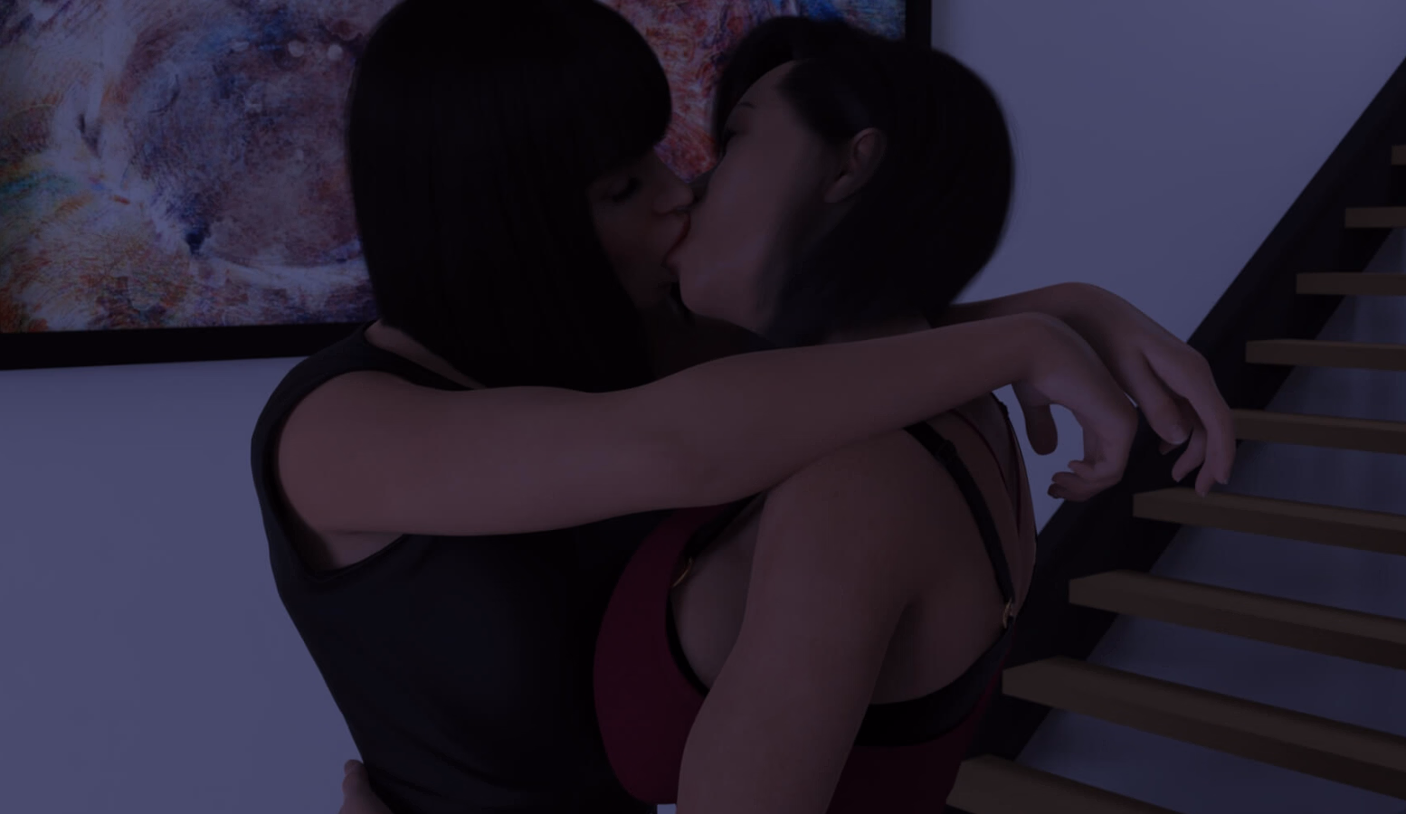 VN Ren'Py Sapphic Passion [v01] [Midnight Stories]
