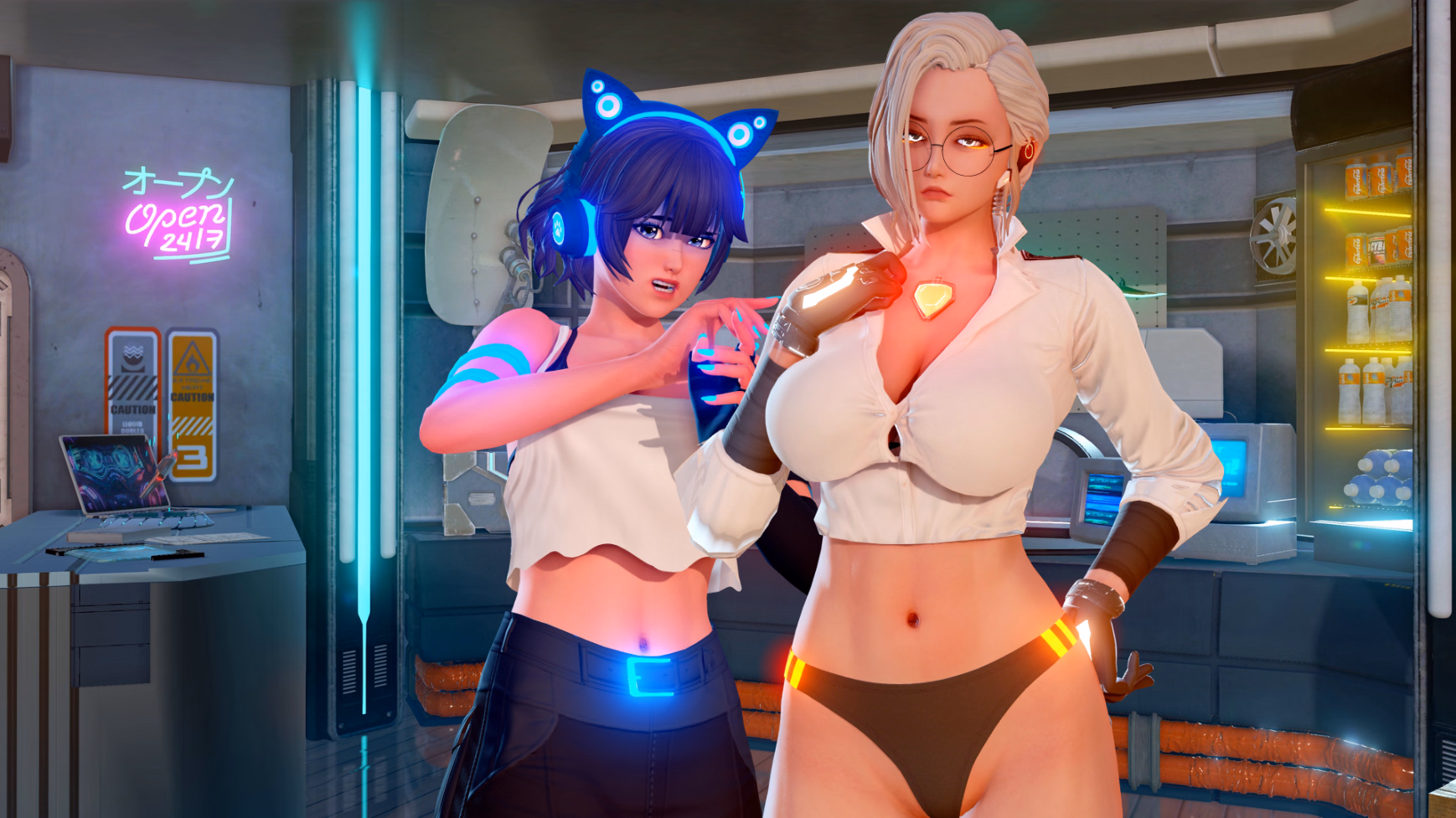 Ren'Py Neon Effect! [Demo v2] [Loweki]