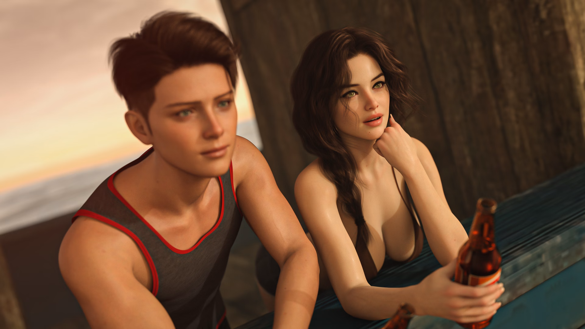 VN Ren'Py The Beach House [v0.1.5] [Roki]