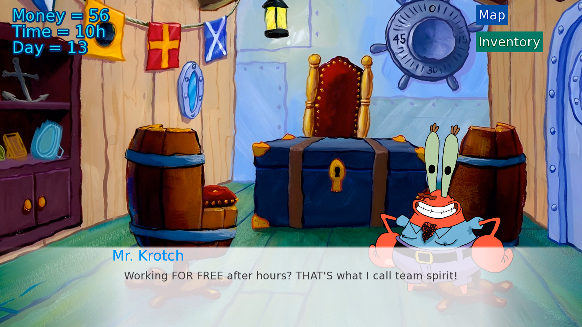 Ren'Py Spornbob: Deep in Bikini Bottom [v0.0.13 Public] [FRANKTOPIA GAMESTUDIO]