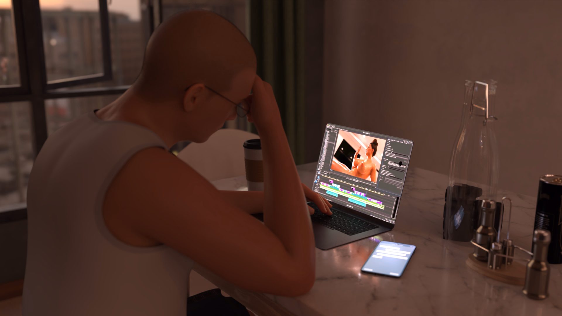 Ren'Py Exhibitionist Wife [v0.2.5] [White foam]