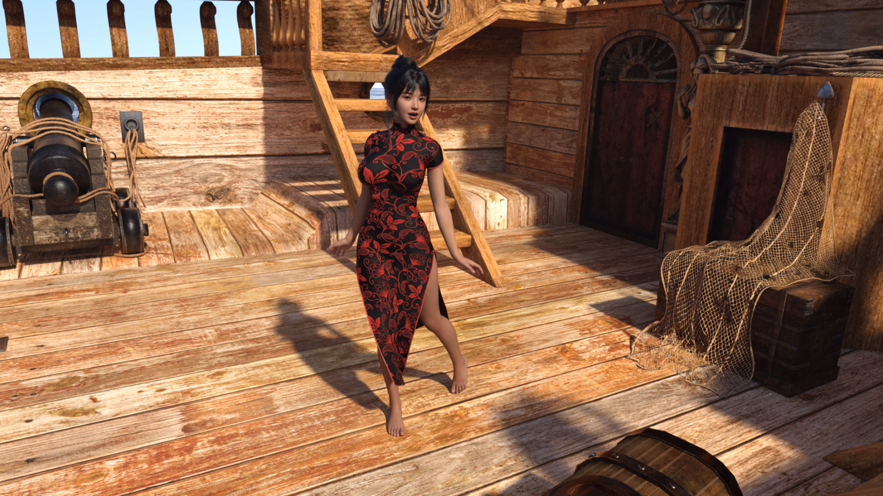 VN Ren'Py Silk and Sabre [v0.1] [JellyFluff Games]