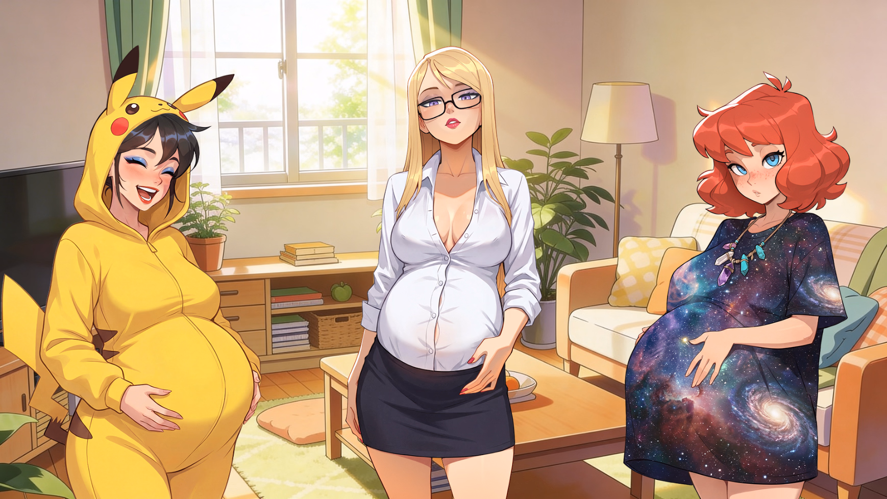 Ren'Py Pregnant Roommates, Send Help! [v0.0.5 U1] [Immoral Studios]