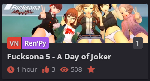VN Ren'Py Fucksona 5 - A Day of Joker [v1.0] [LalaQP]