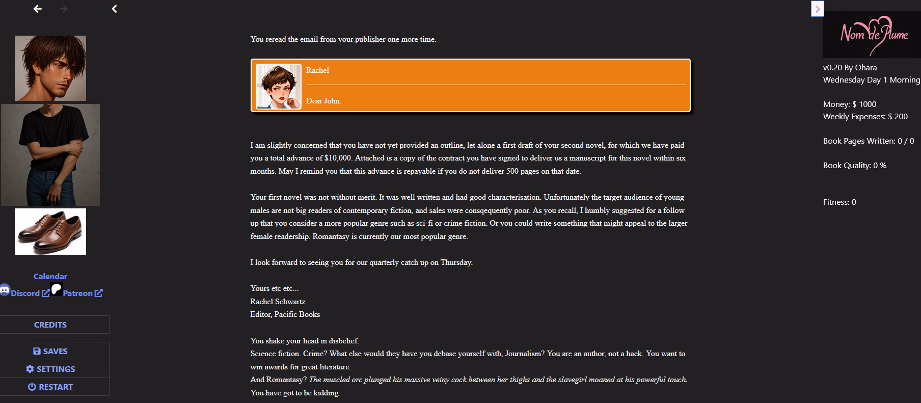 HTML Nom de Plume [v0.20] [Scarlet Letters]