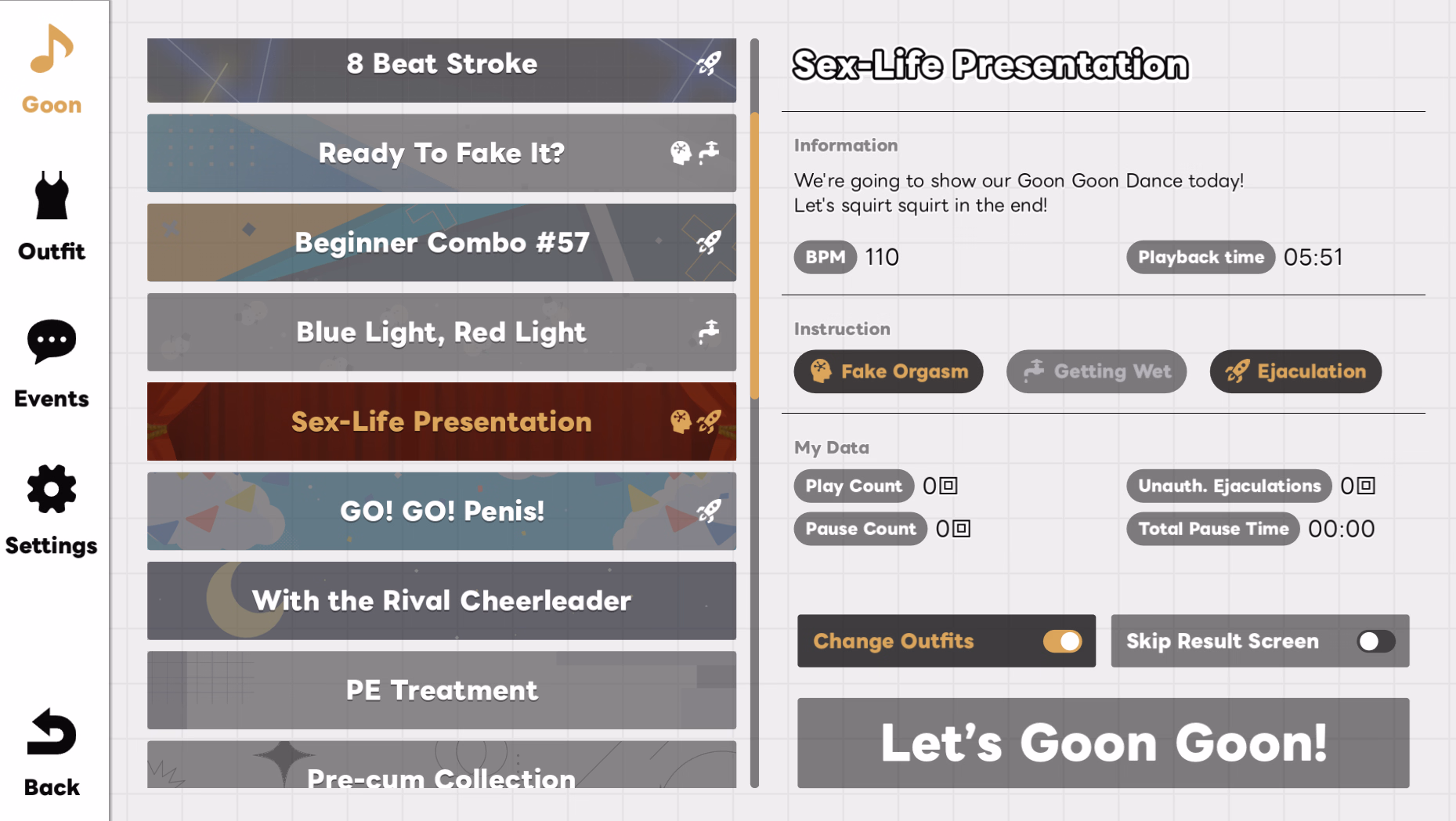 Godot Completed G-G-G Goon Goon Gooner!! [v1.0] [illujam]