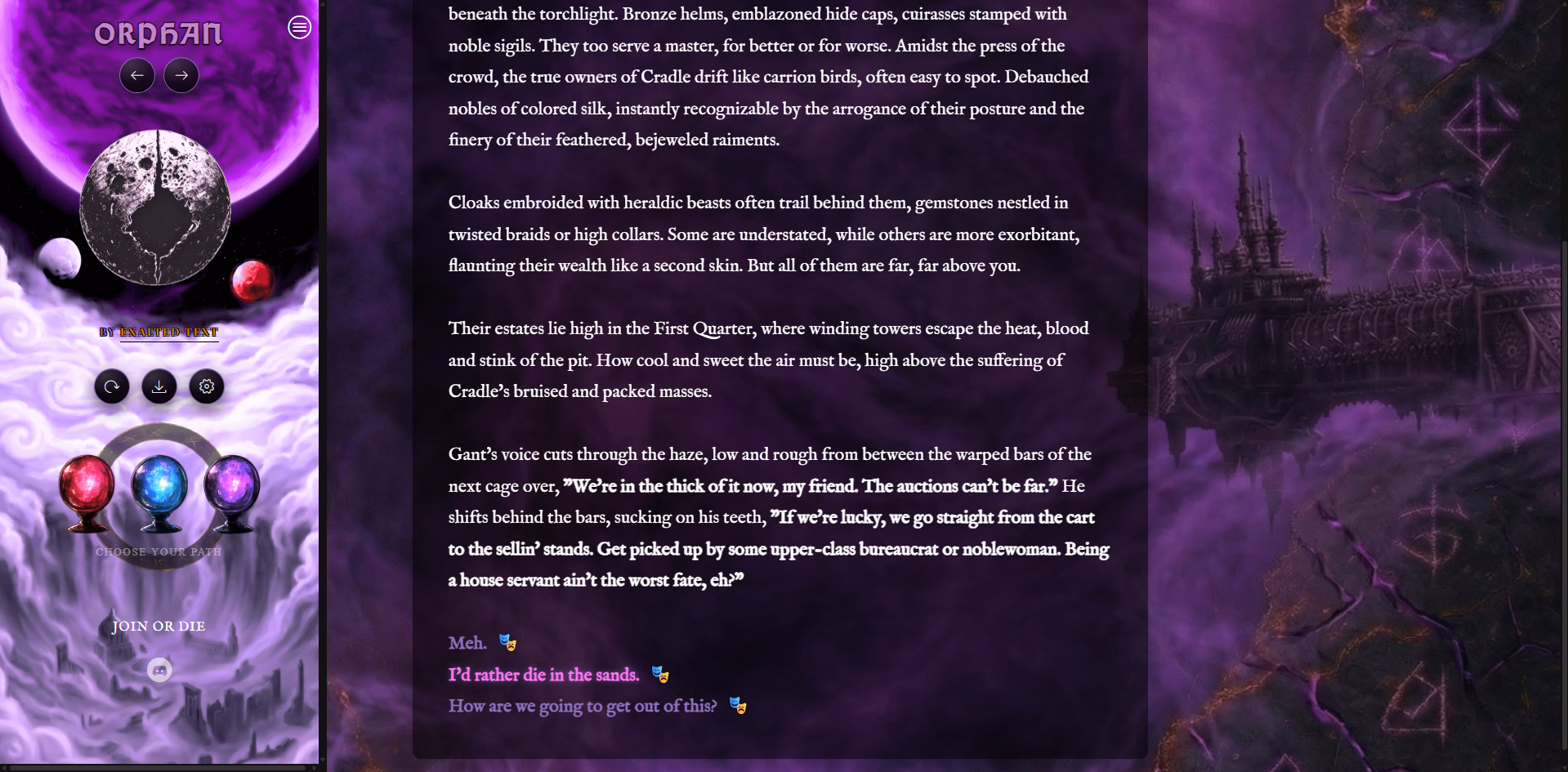HTML Orphan [Ch.3.5] [Exalted Text]