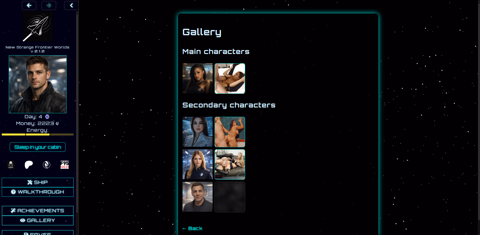 HTML New Strange Frontier Worlds [v0.1.1] [KseiPo]