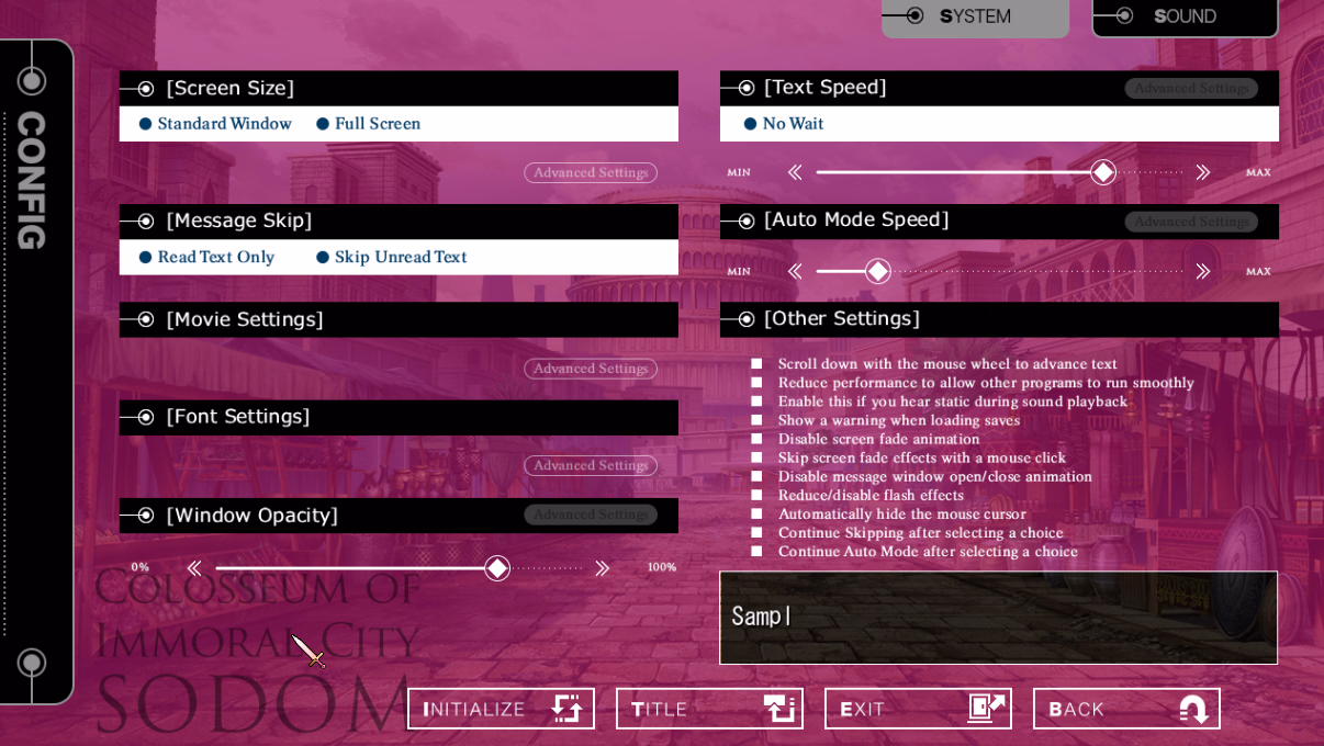 VN Completed Lewd Crest Colosseum City: Sodom [Final] [catwalk/catwalkNERO]