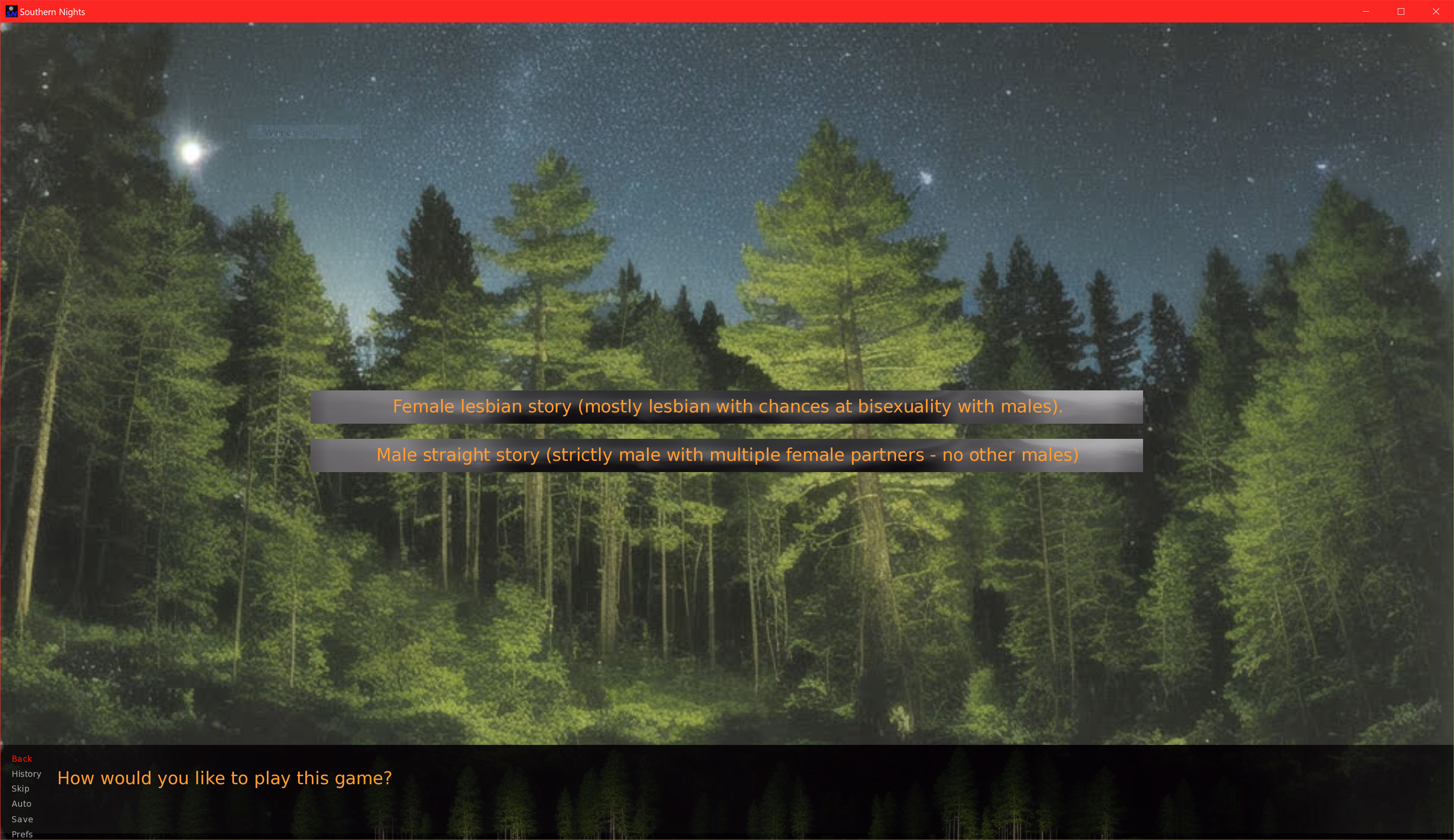 VN Ren'Py Southern Nights [VN2026-02-01] [Woodland Nomad]