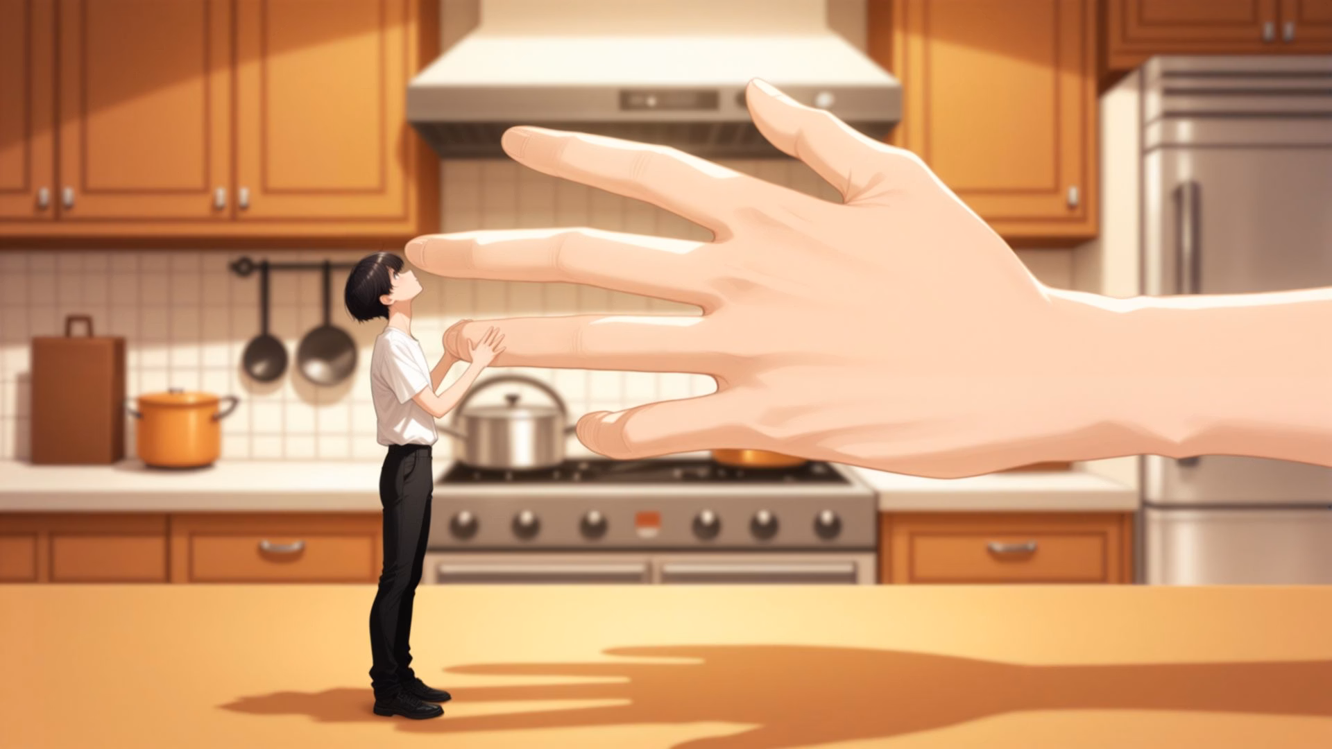 VN Ren'Py Into the Portal: Giantess world journey [Alpha v0.01] [AGOGAMES]