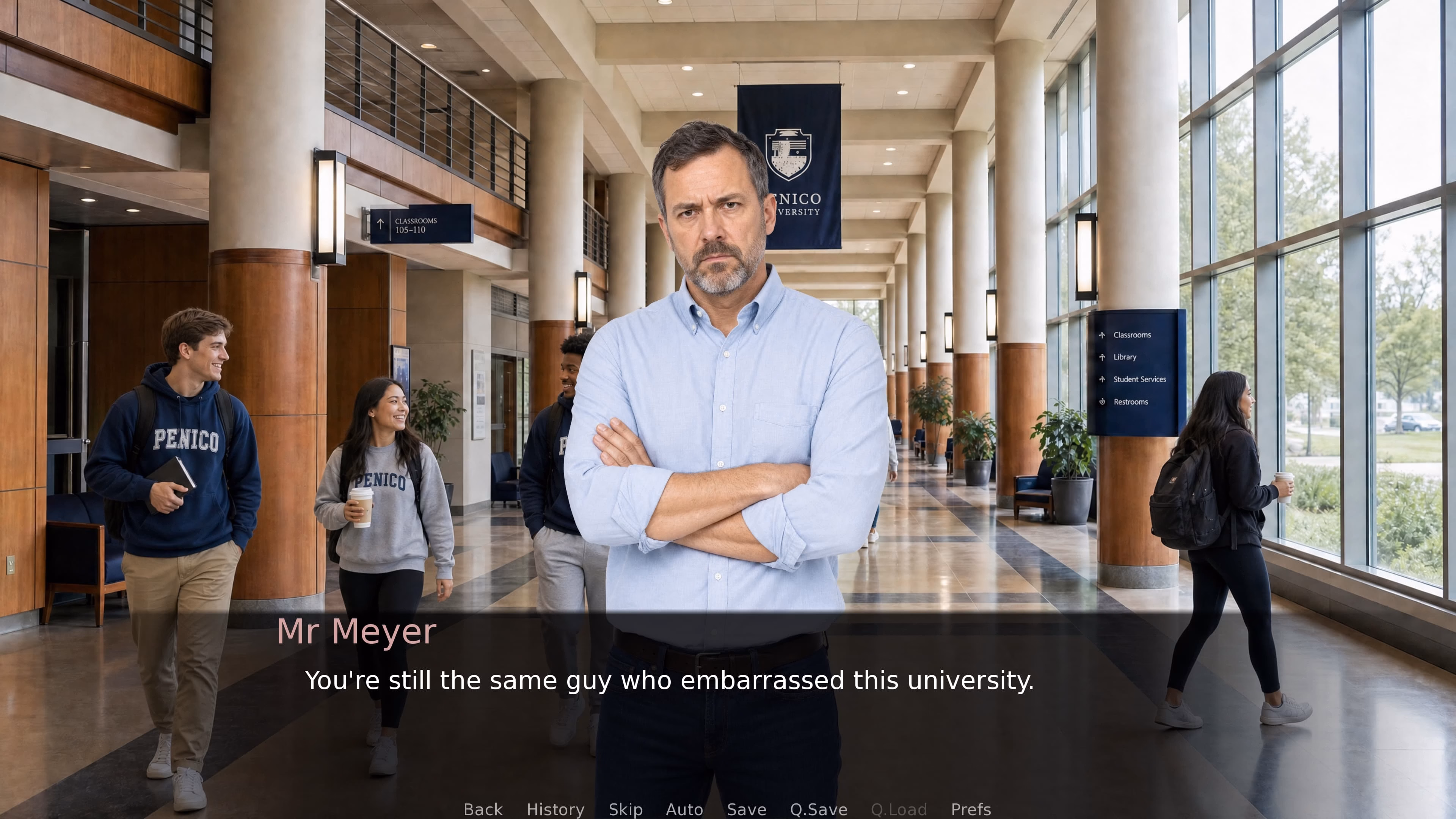 VN Ren'Py University Spy [v0.1] [Lanyard Interactive]