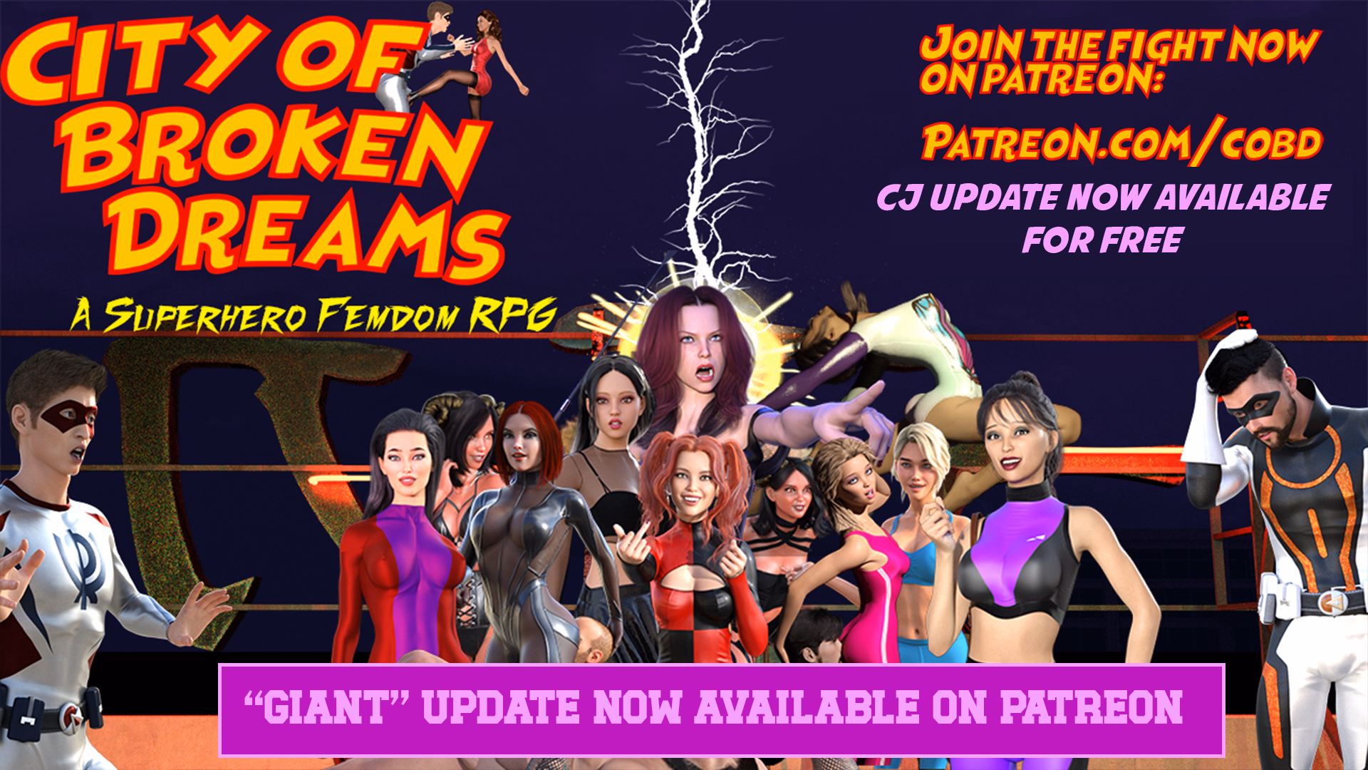 RPGM City of Broken Dreams: A Femdom Superhero Game [v0.192] [BrokenDreams] download