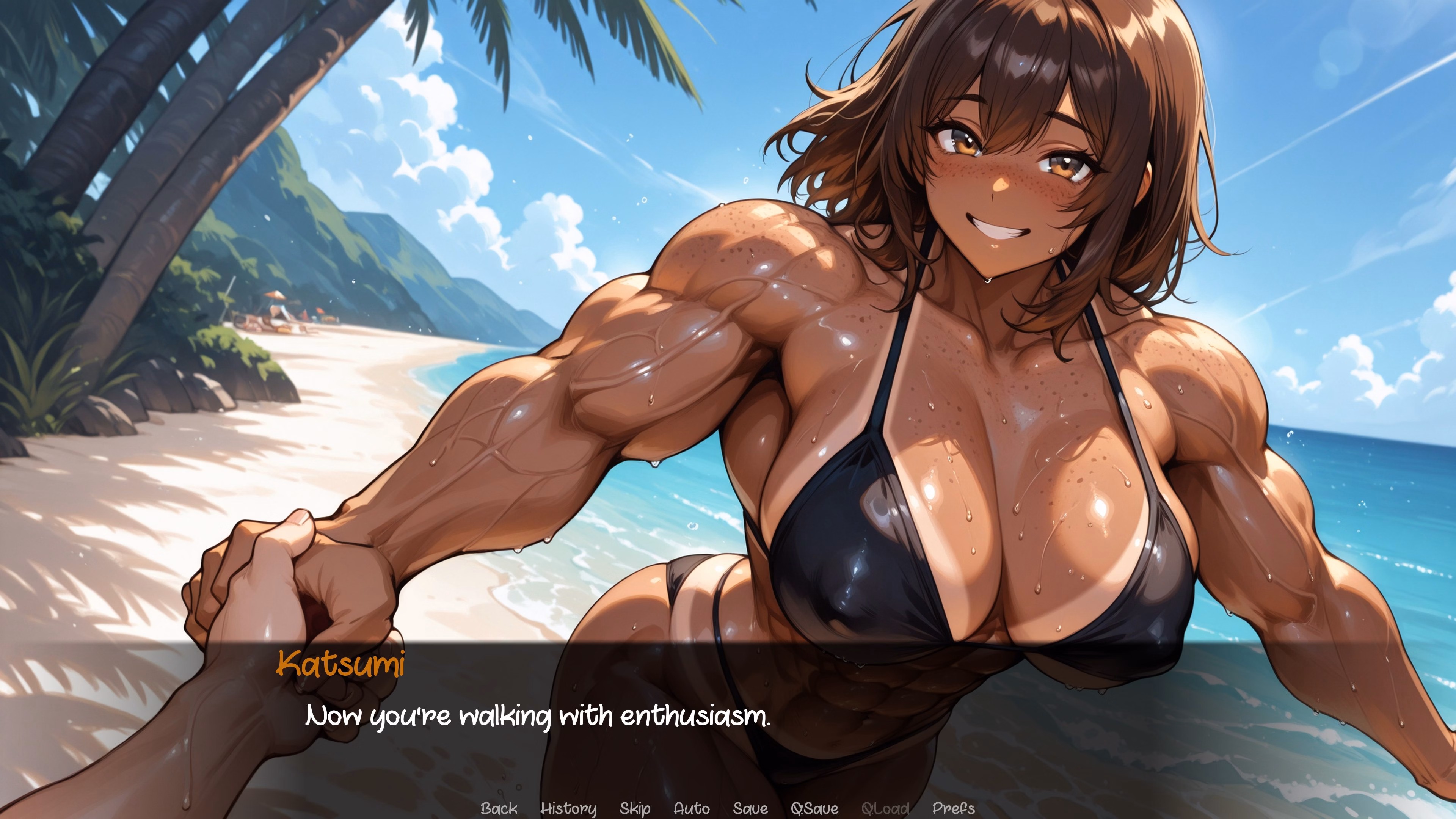 VN Ren'Py Muscle Beach [v1.0 Public] [FMG-Smug]