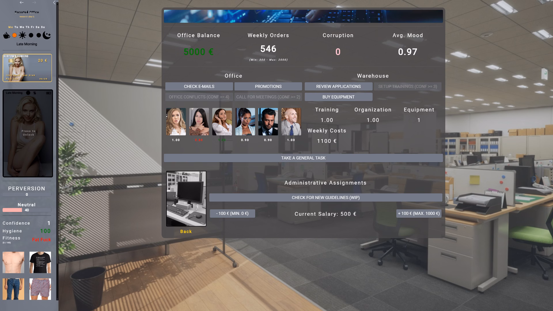 HTML Escorted Office [v0.1] [The Emperor King]
