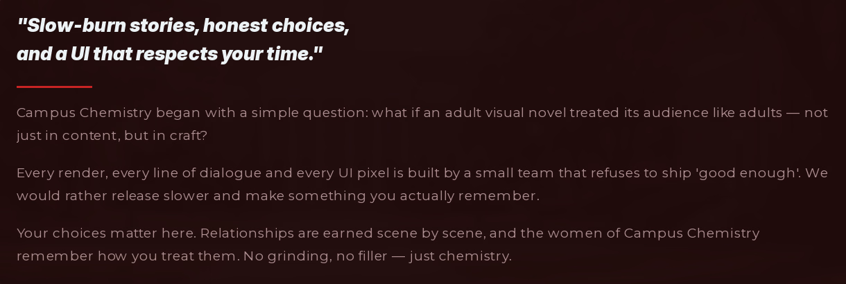 VN Ren'Py Campus Chemistry [v0.1] [Carnal Studios]