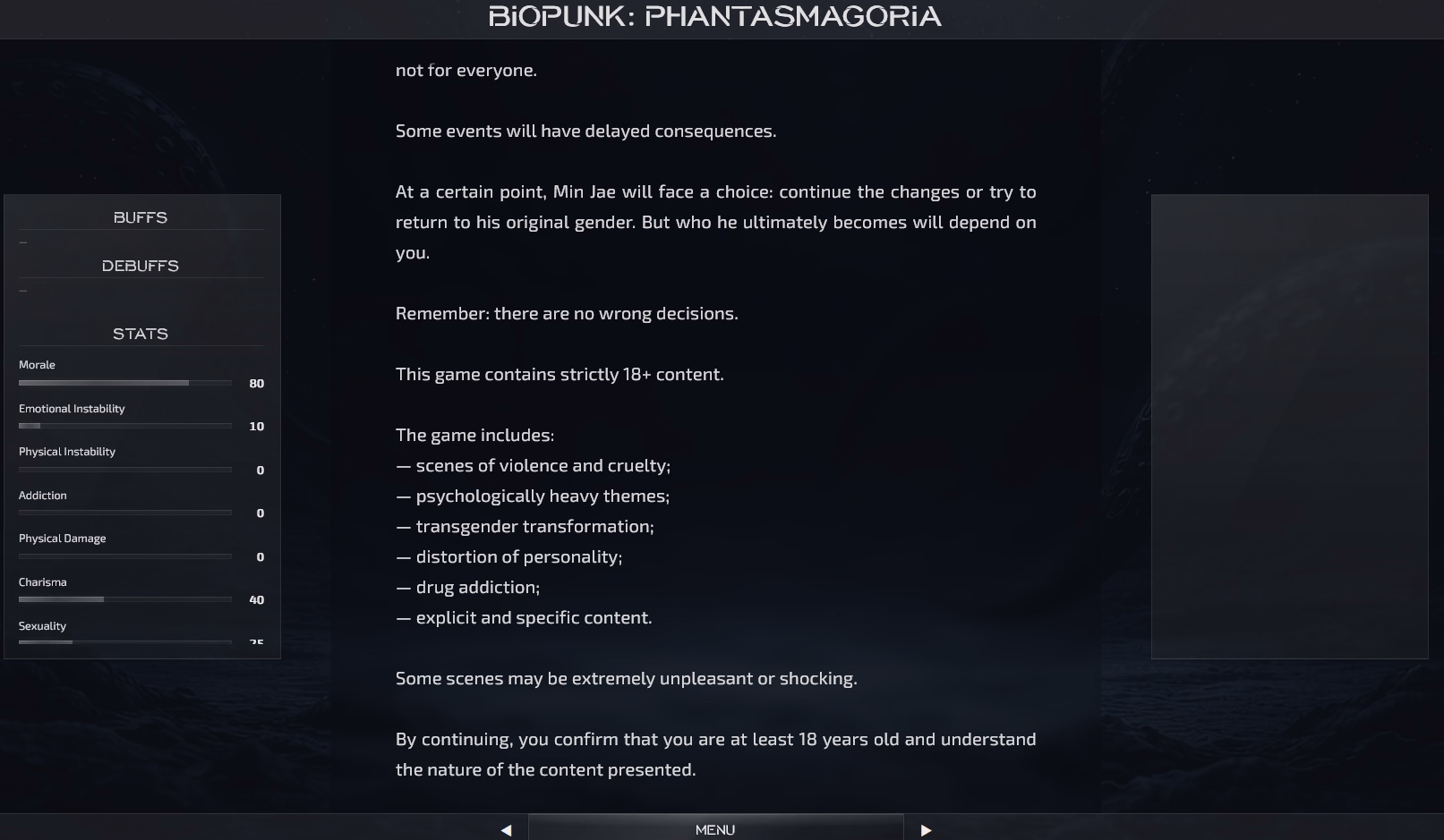 VN HTML BioPunk: Phantasmagoria [v0.2] [Ravene]