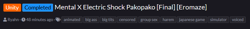 Unity Completed Mental X Electric Shock Pakopako [Final] [Eromaze]