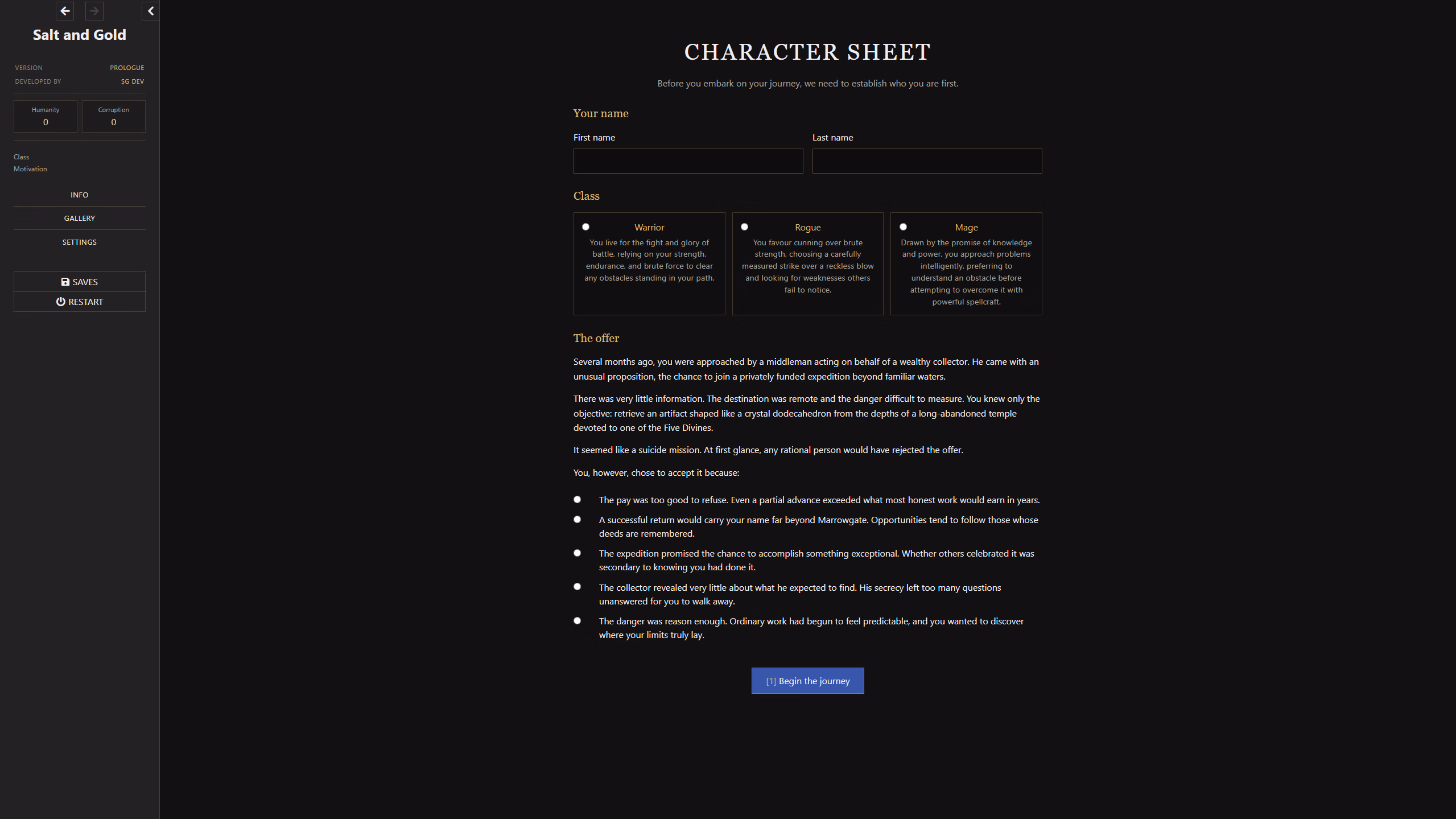 HTML Salt and Gold [Ch.1.1] [SG Dev]