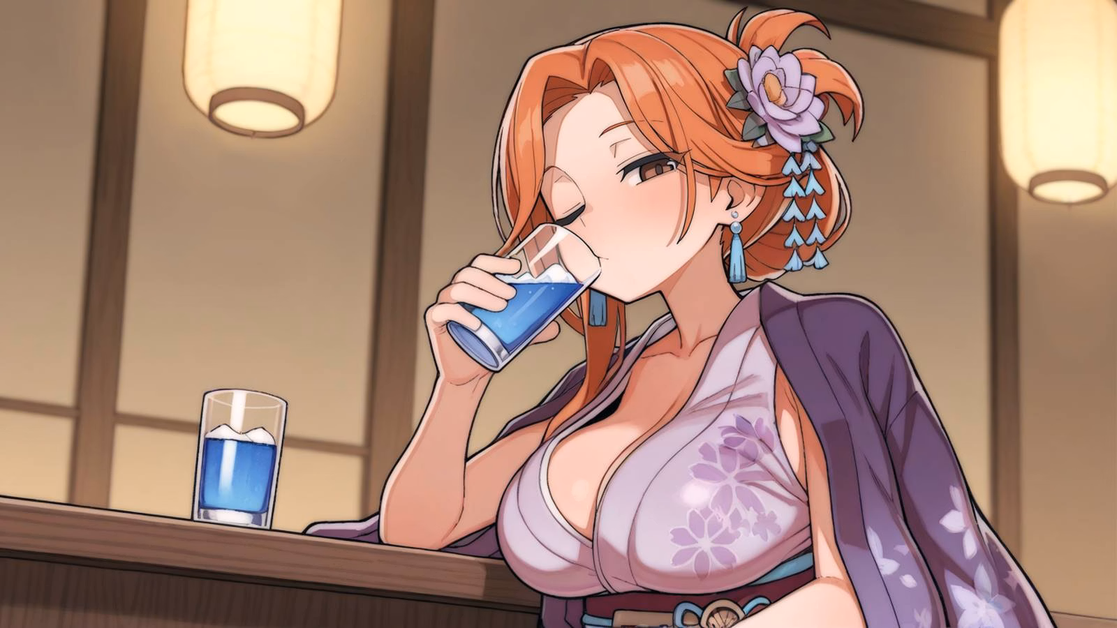 VN Ren'Py Bartender: Moonlight Host [Demo] [DoujinSoft]