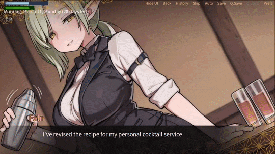 VN Ren'Py Bartender: Moonlight Host [Demo] [DoujinSoft]