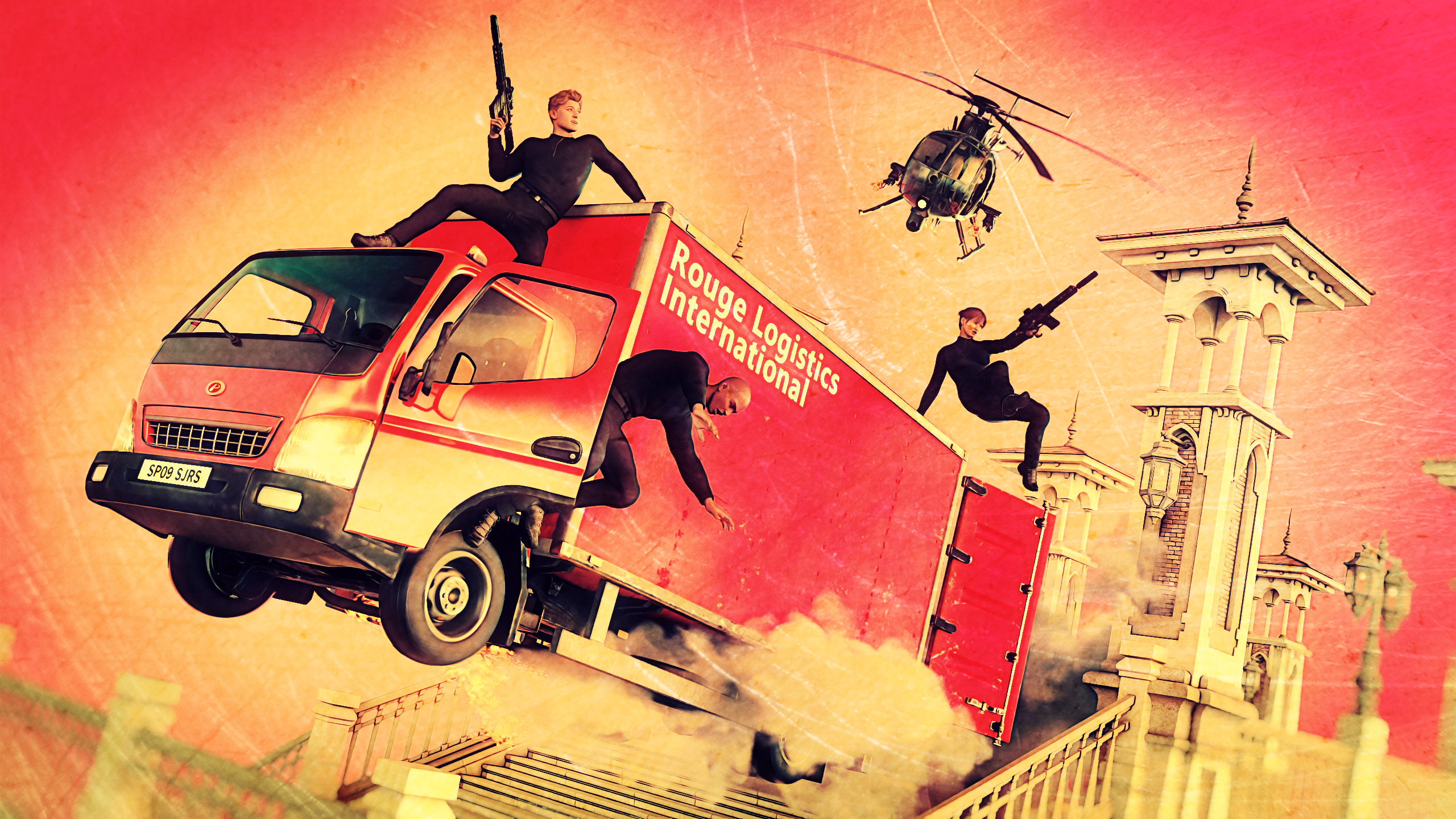 VN Ren'Py Rouge Logistics International [v0.02a] [Just Aaron Art]