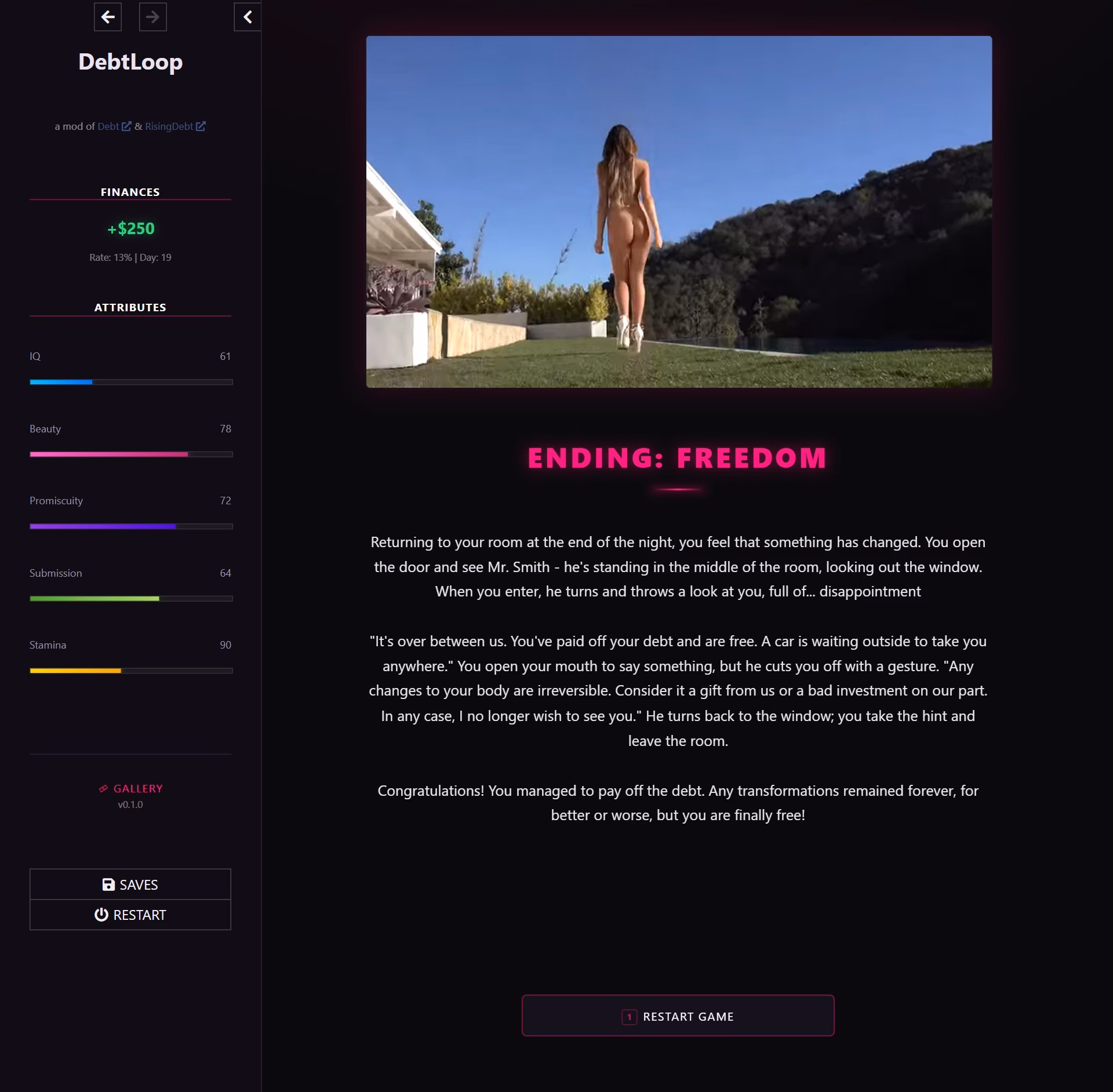 HTML DebtLoop [v0.1] [YellowArachnid]