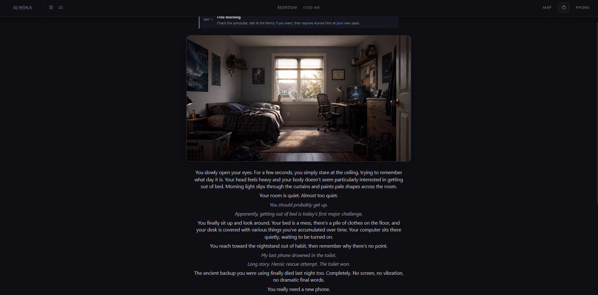 HTML AURORA [Demo v0.1] [EBONFLARE]