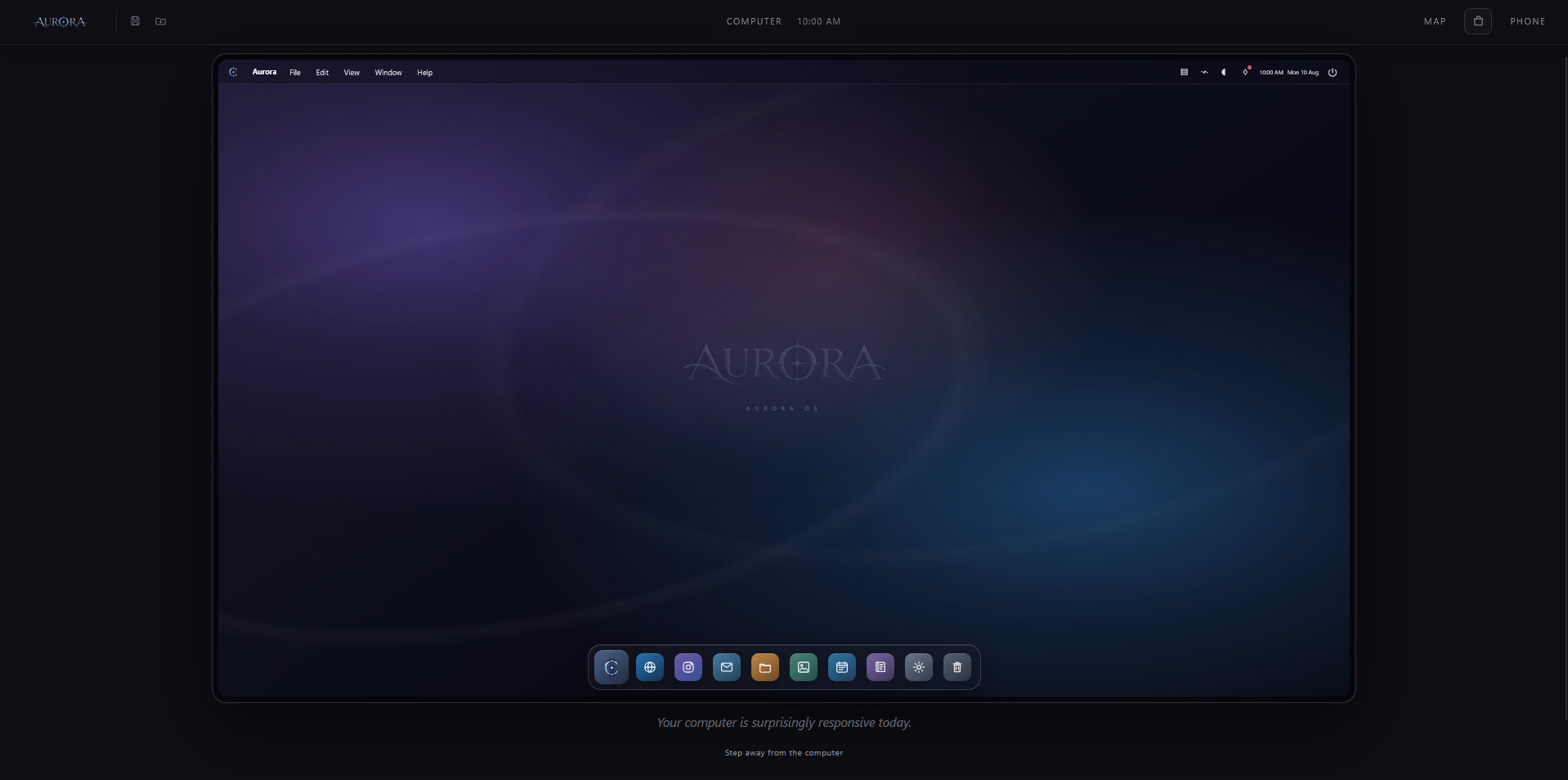 HTML AURORA [Demo v0.1] [EBONFLARE]