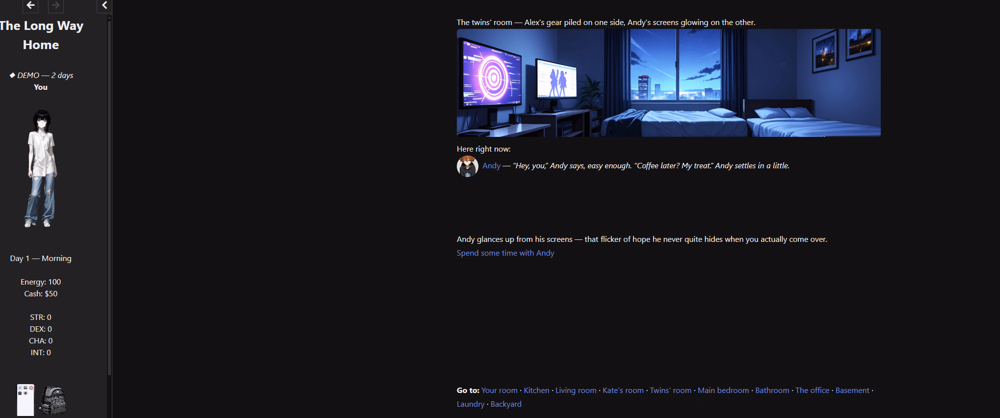 HTML The Long Way Home [v0.1] [Threshold Games]