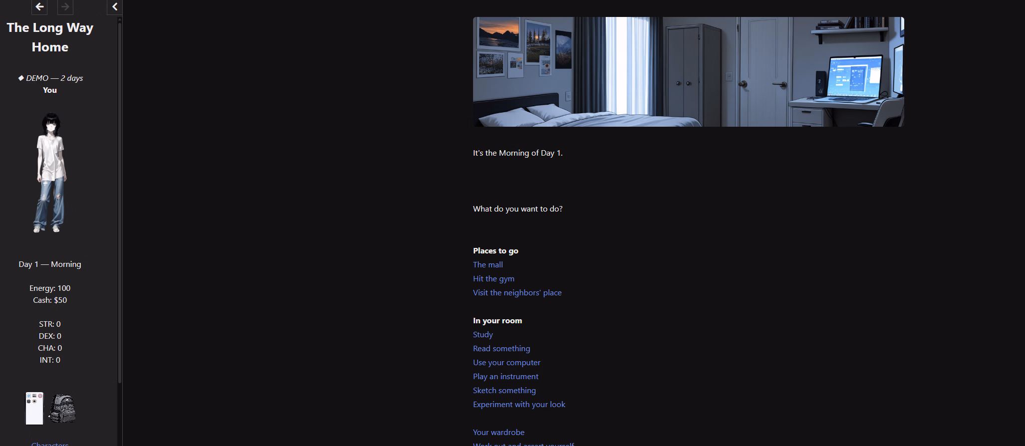 HTML The Long Way Home [v0.1] [Threshold Games]