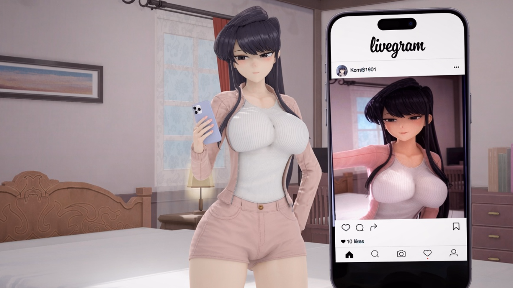 VN Ren'Py Komi Can't Resist [v0.1] [Rubystiles]