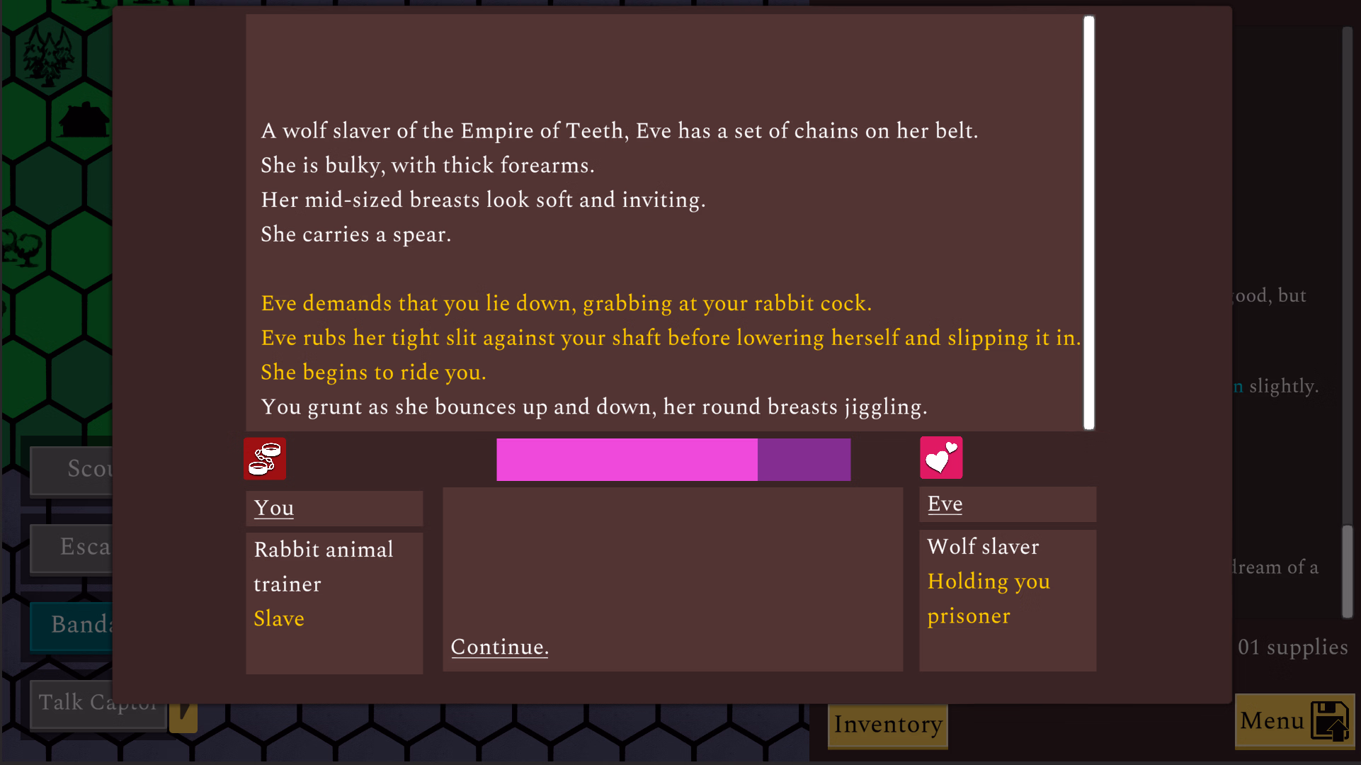 Unity Lusty Continent: Text-based furry RPG [v0.33] [Tiger Blue Games]