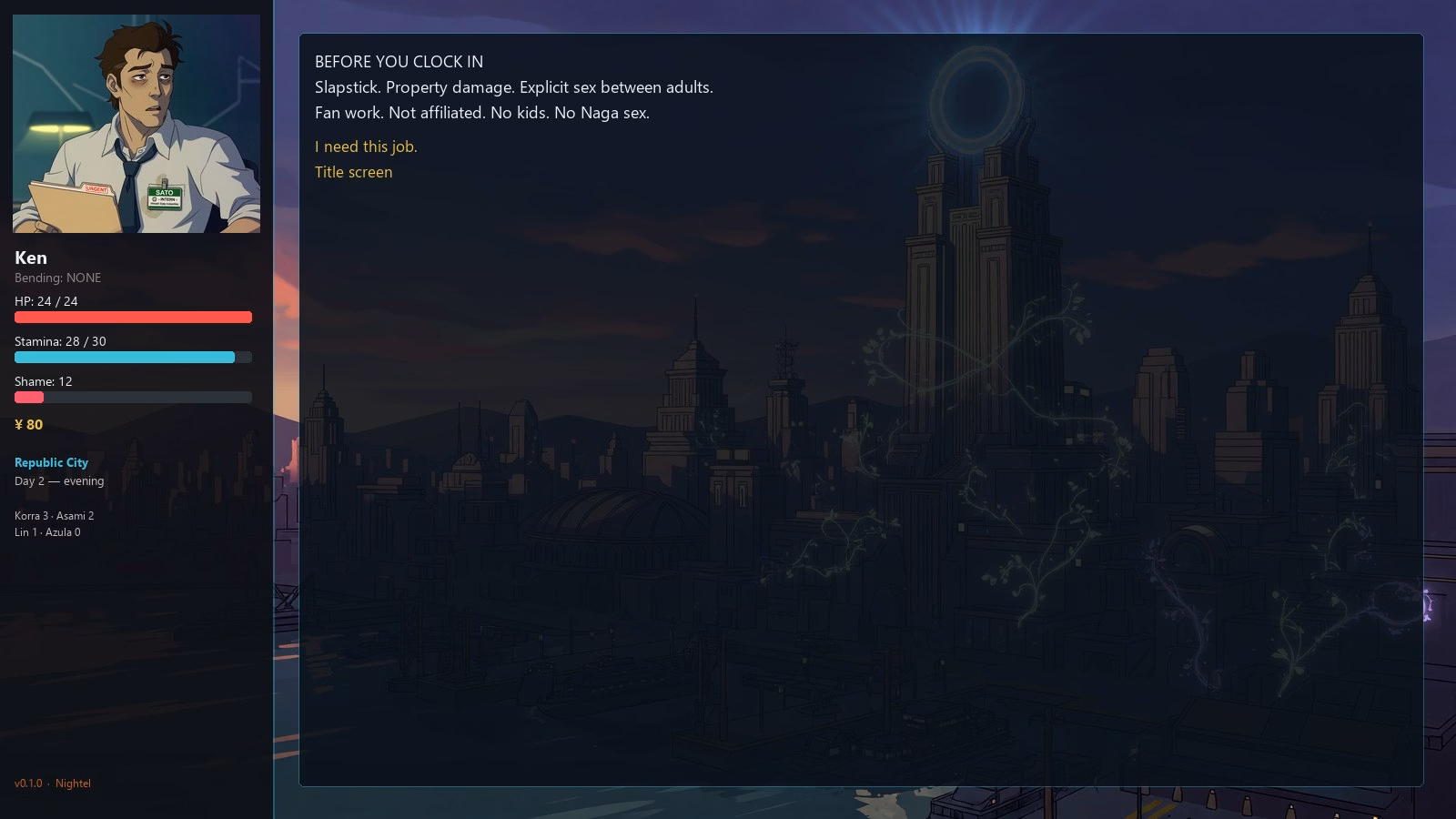 HTML The Last Non-Bender [v0.1.0] [Nightel]